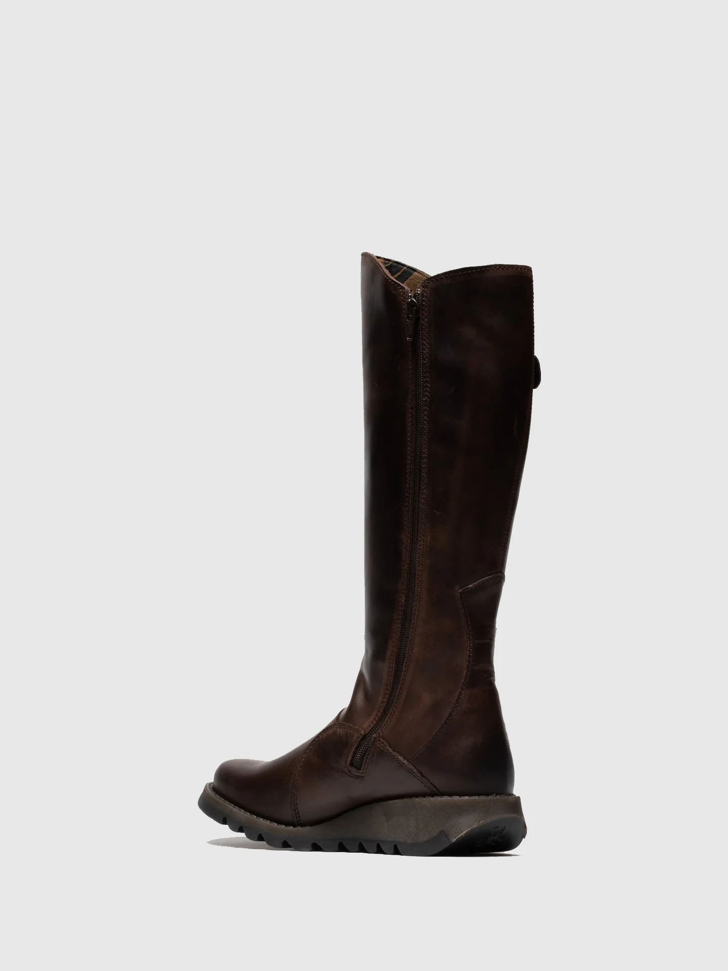 Zip Up Boots MOL 2 DK BROWN - Image 3