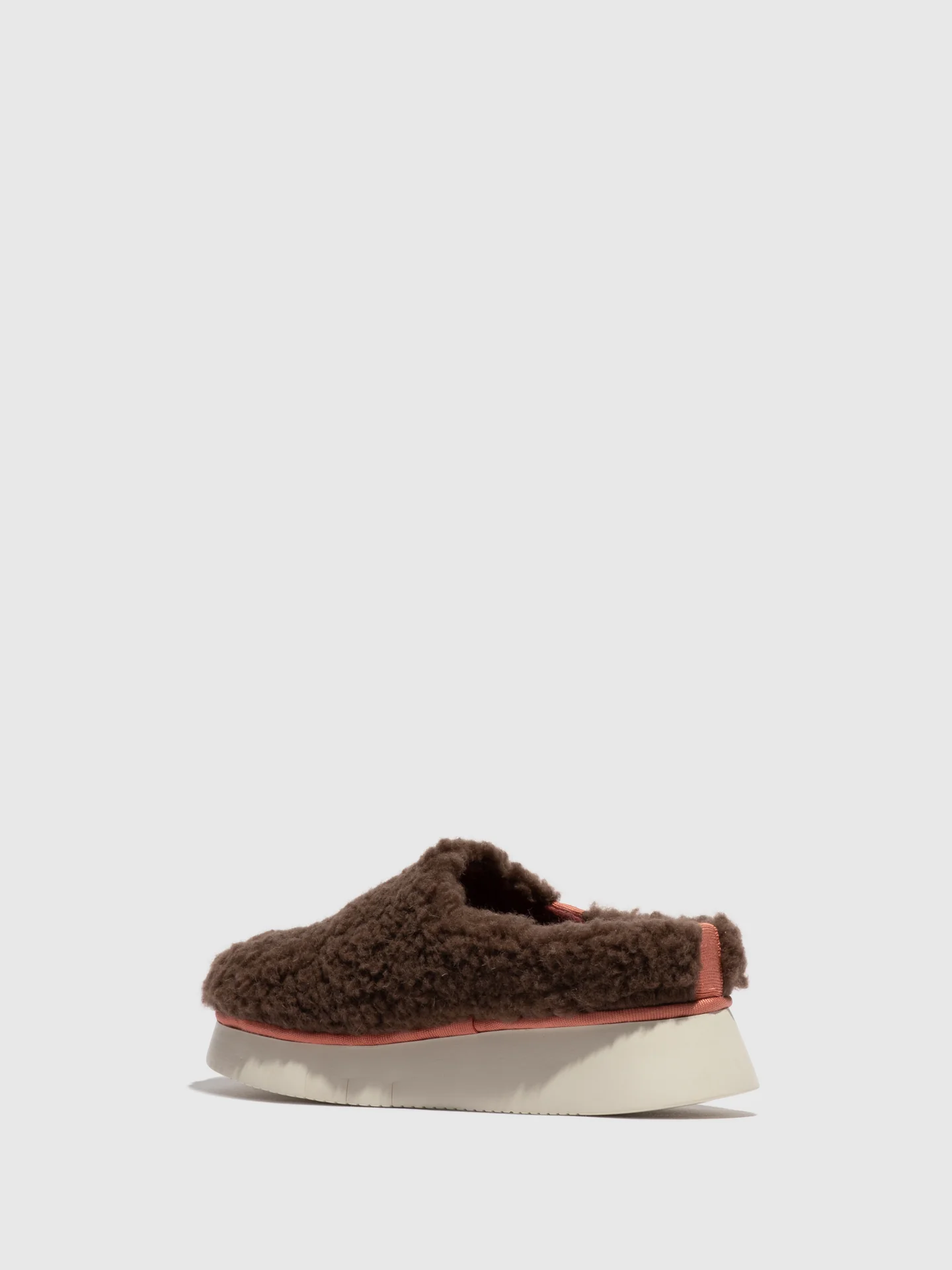 Round Toe Clogs CAFE360FLY BROWN (ROSE) - Image 3