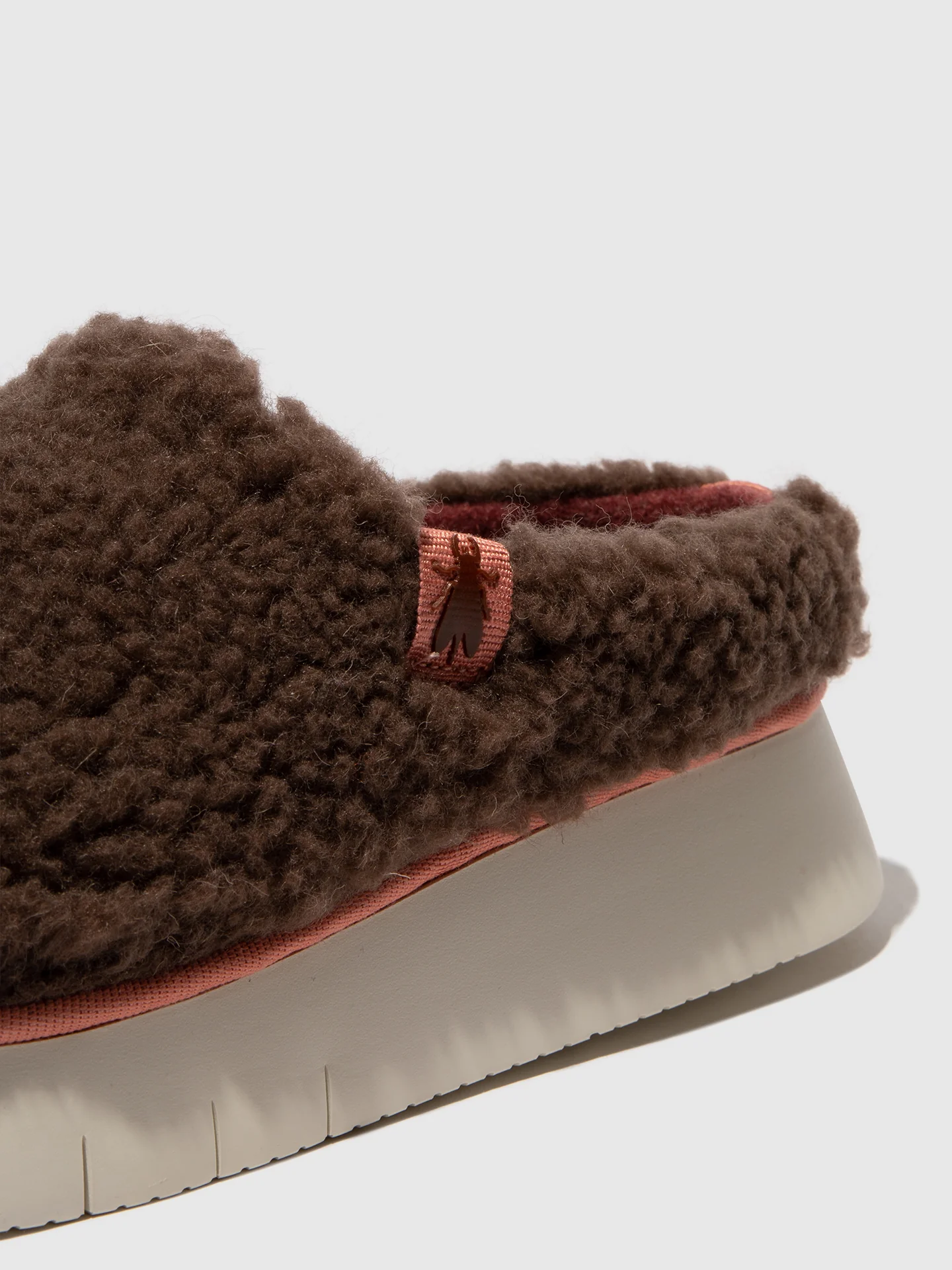 Round Toe Clogs CAFE360FLY BROWN (ROSE) - Image 4