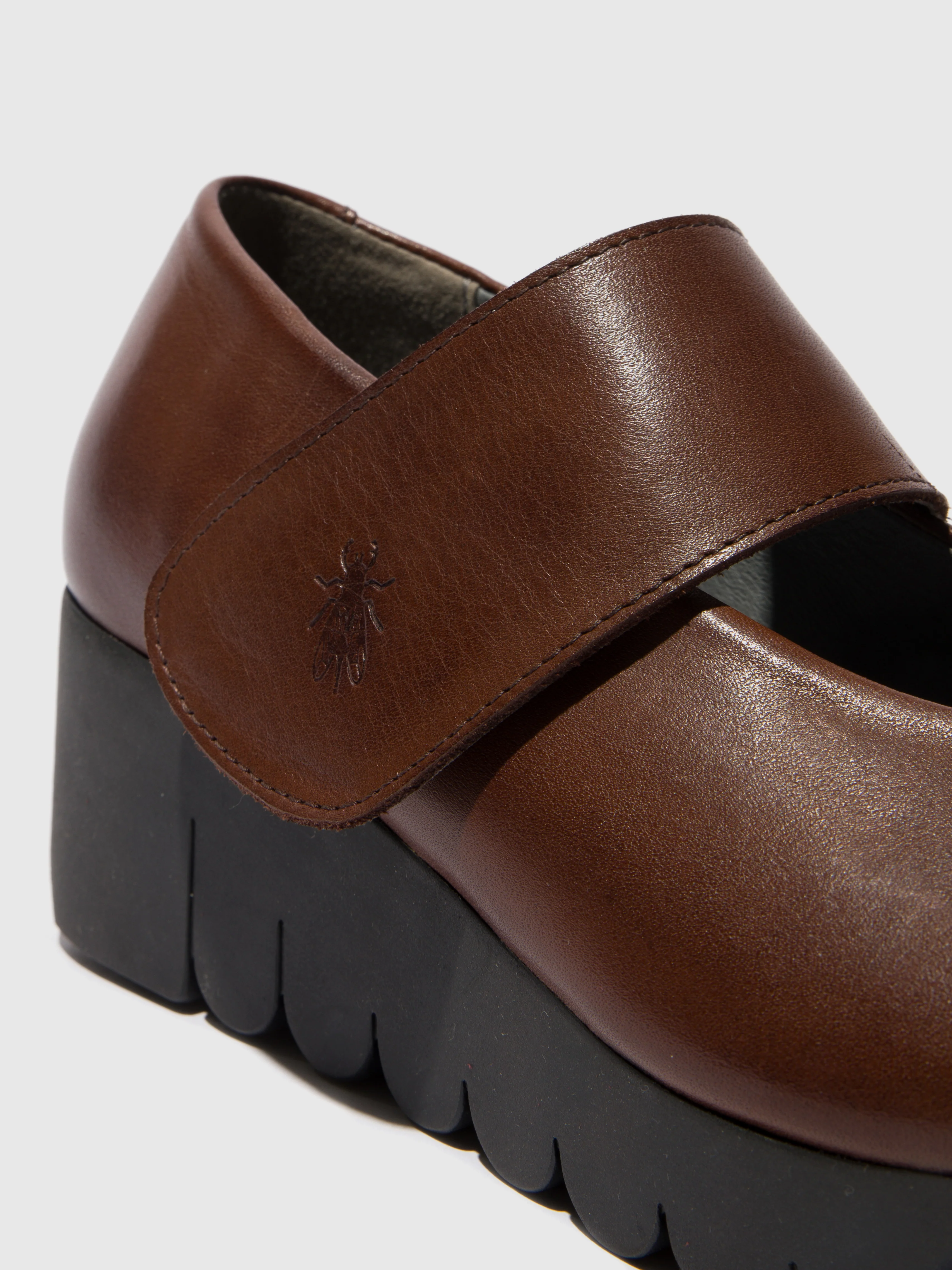 Velcro Shoes VARI188FLY BROWN - Image 4