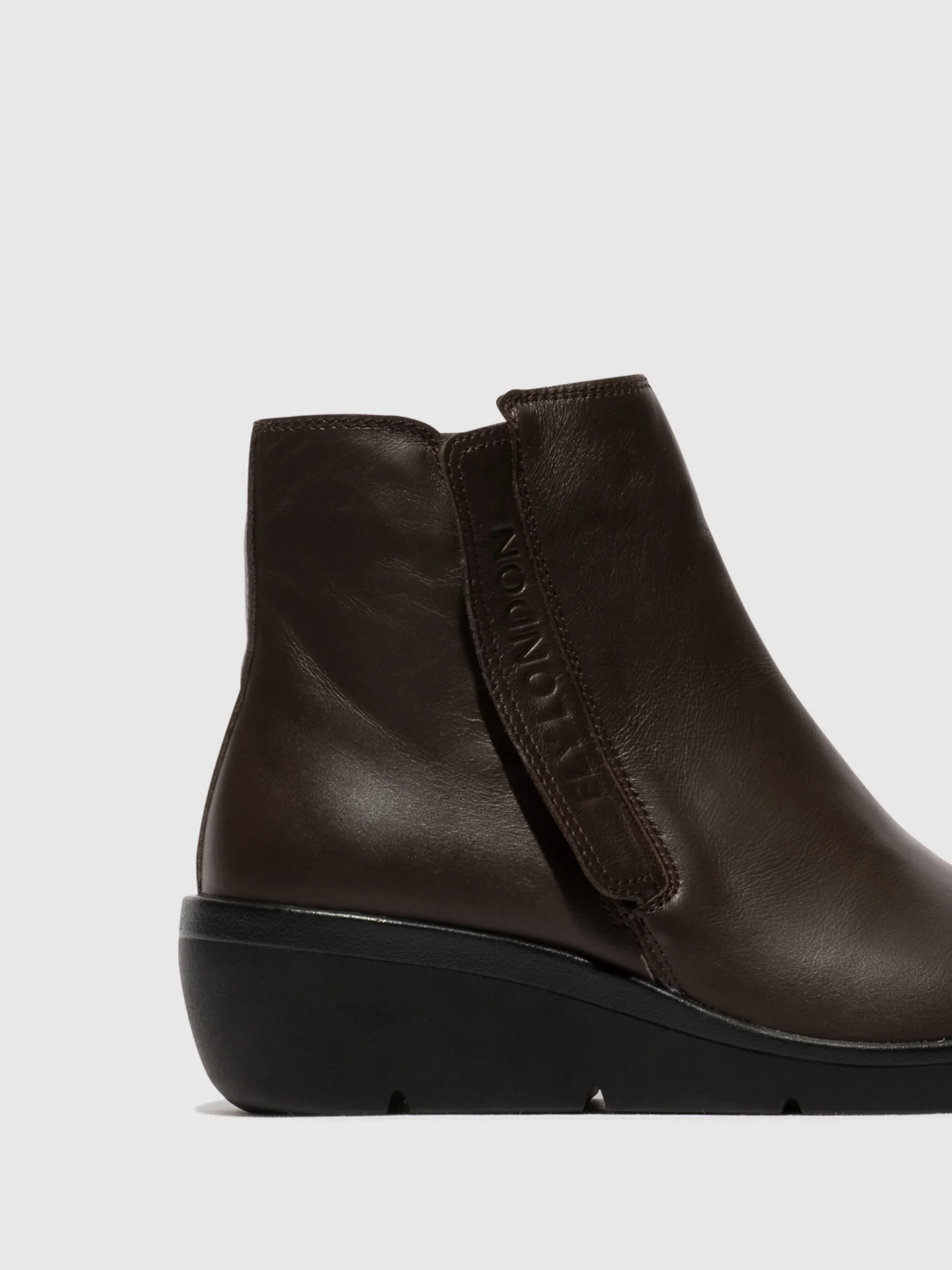 Zip Up Ankle Boots NULA550FLY BROWN - Image 3