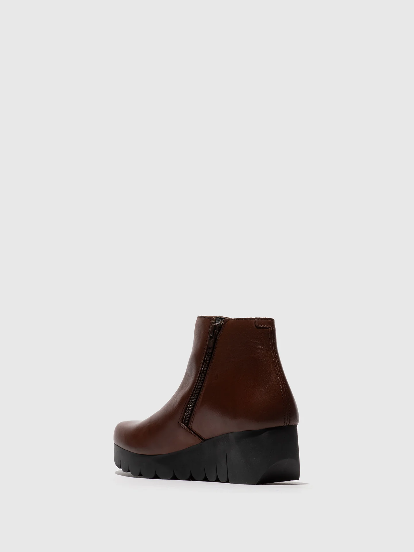 Zip Up Ankle Boots VANG364FLY BROWN - Image 3