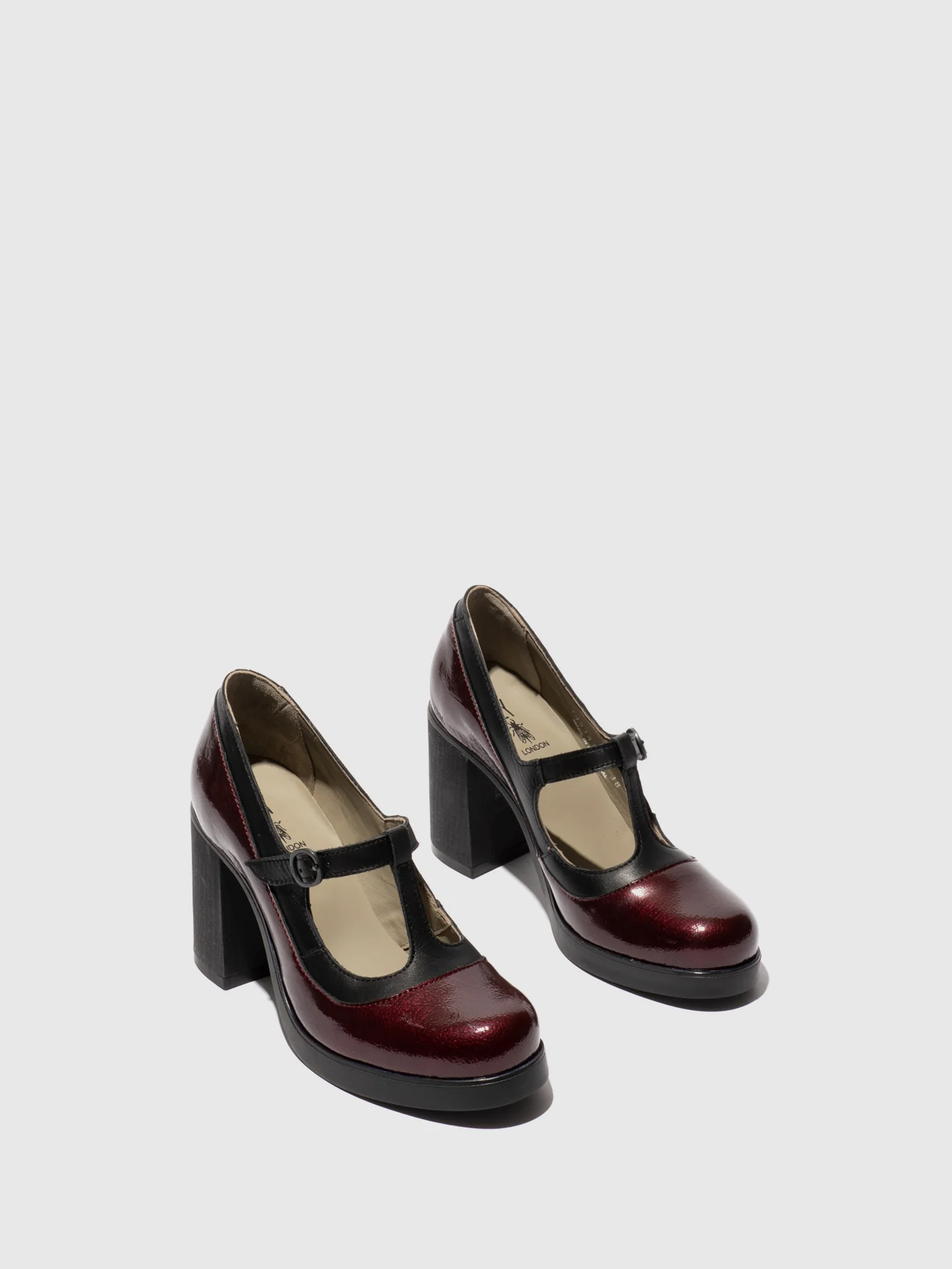Mary Jane Shoes SEIF141FLY BURGUNDY/BLACK - Image 2