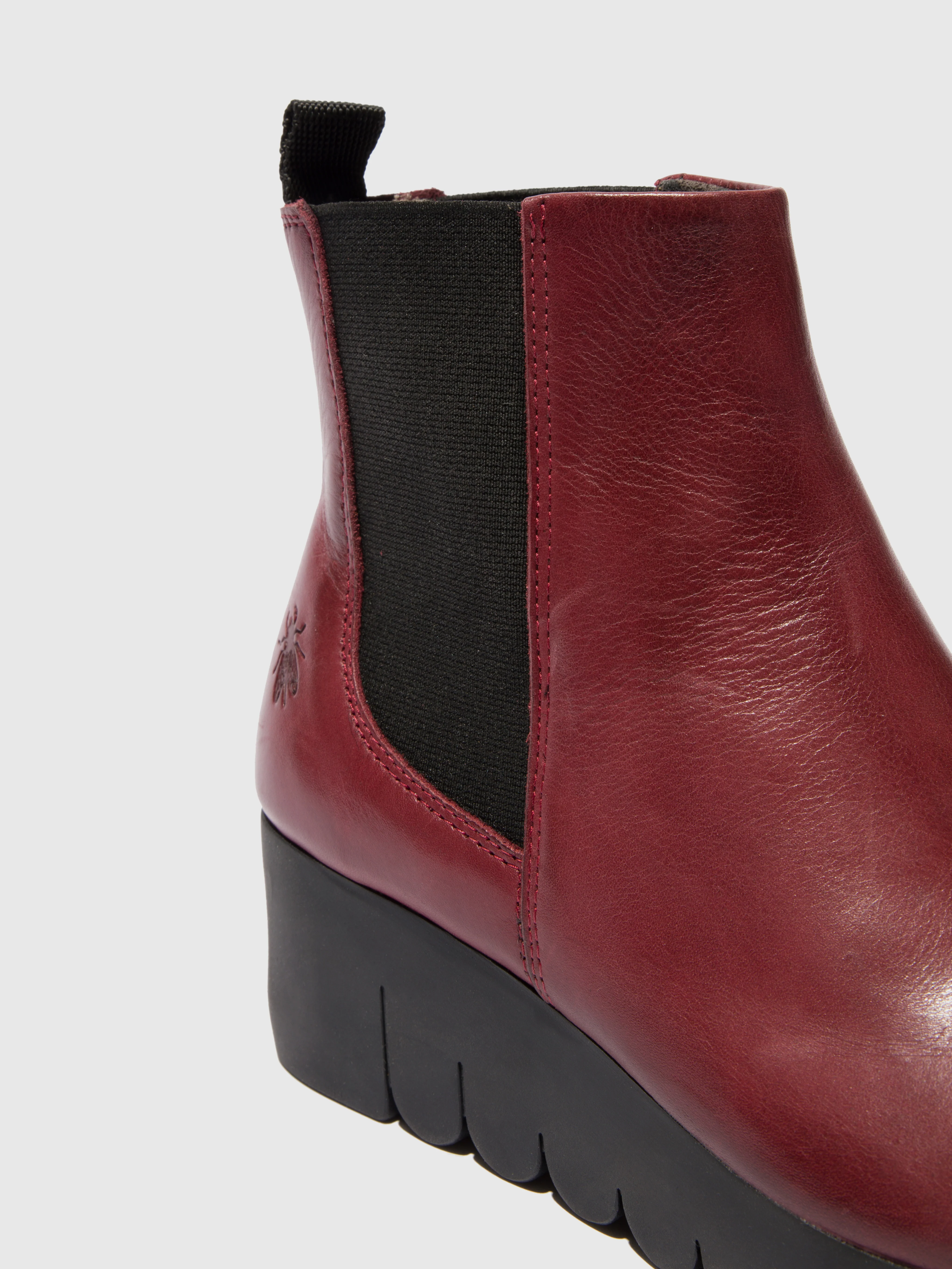 Chelsea Ankle Boots VAZE177FLY BURGUNDY - Image 4