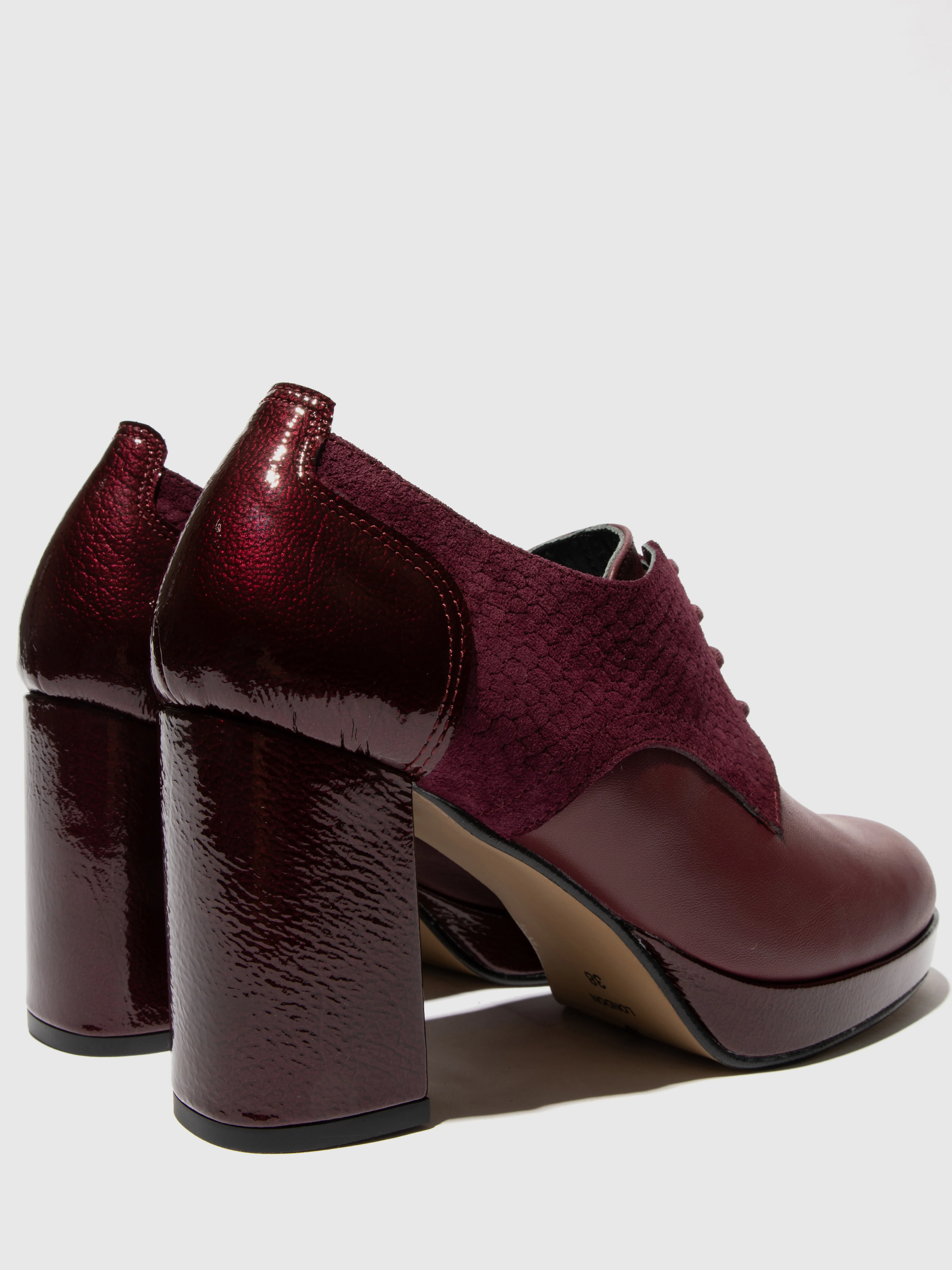 Lace-up Shoes EZIK180FLY BURGUNDY - Image 3