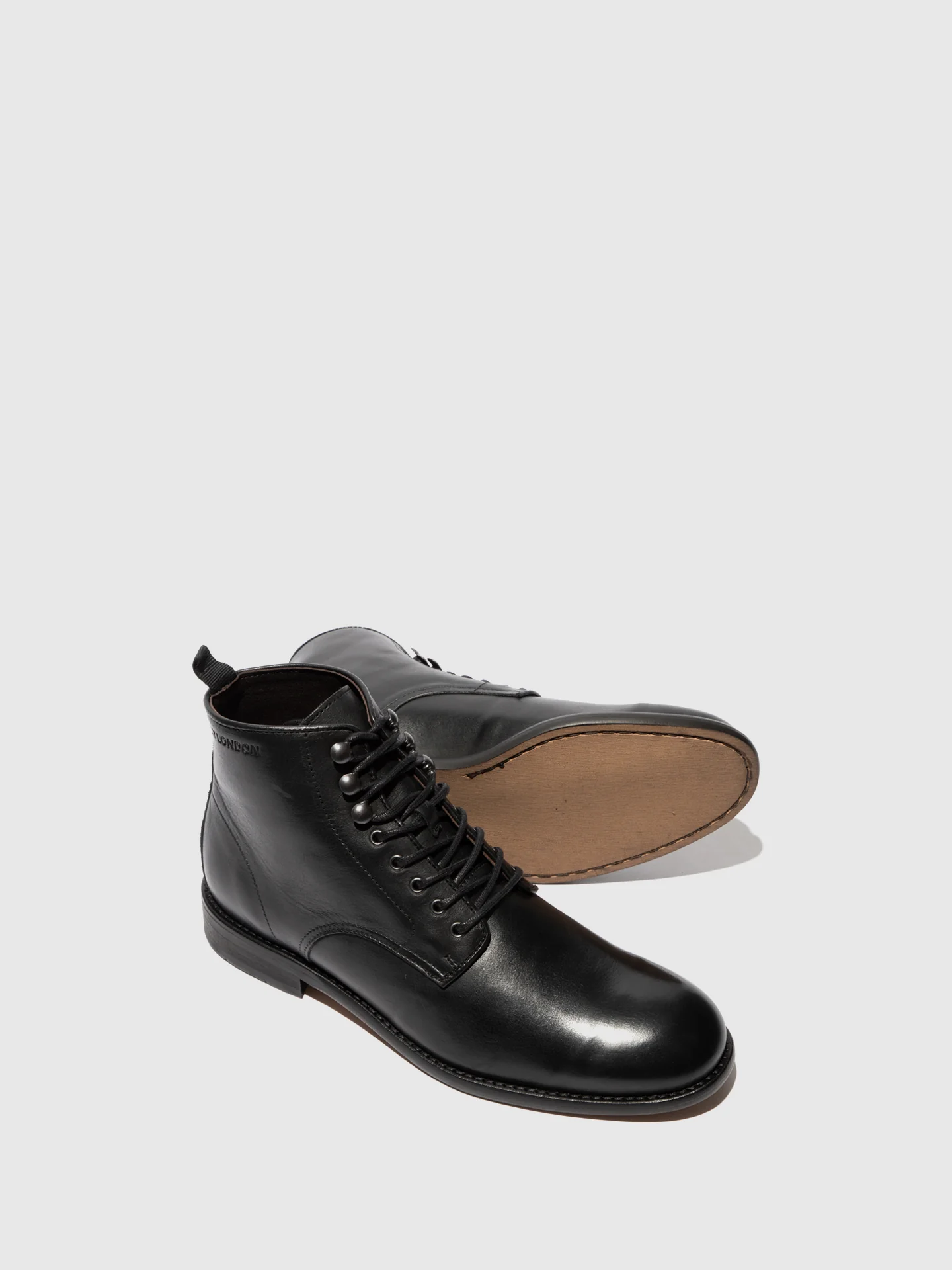 Lace-up Ankle Boots WERN002FLY BURN BLACK - Image 4