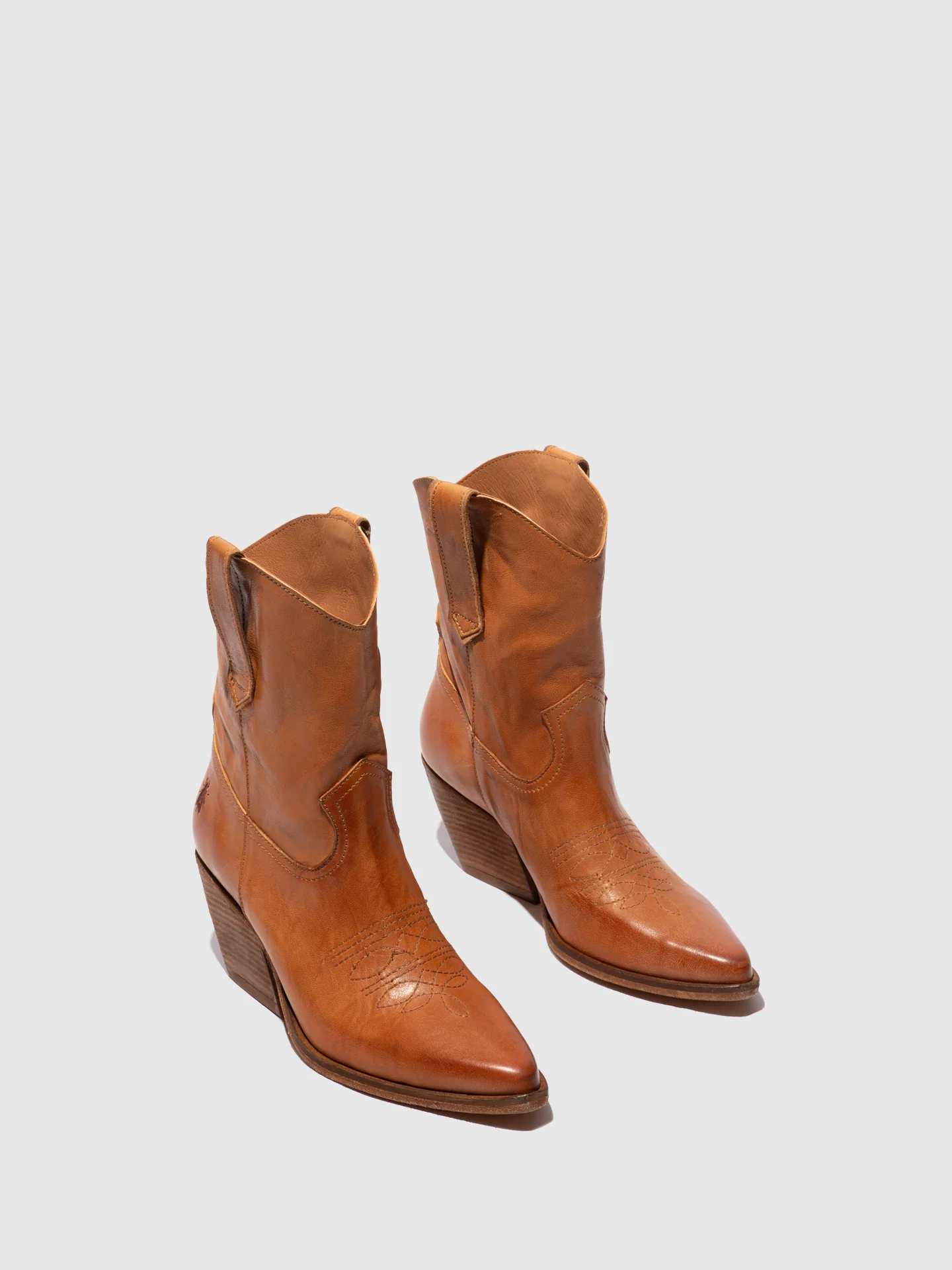 Cowboy Ankle Boots WOFY093FLY CAMEL - Image 2