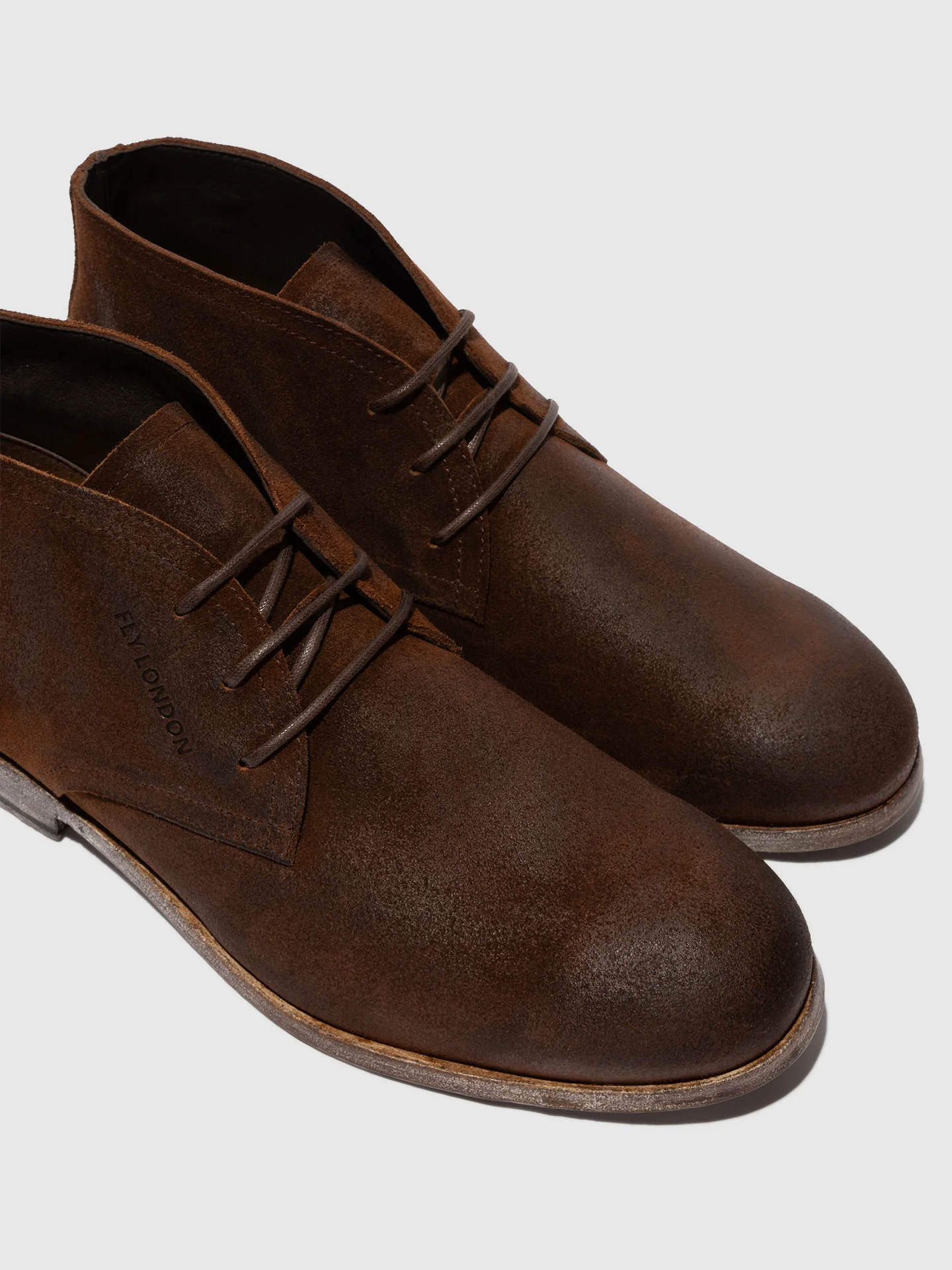 Lace-up Ankle Boots CAJY074FLY CAMEL - Image 4