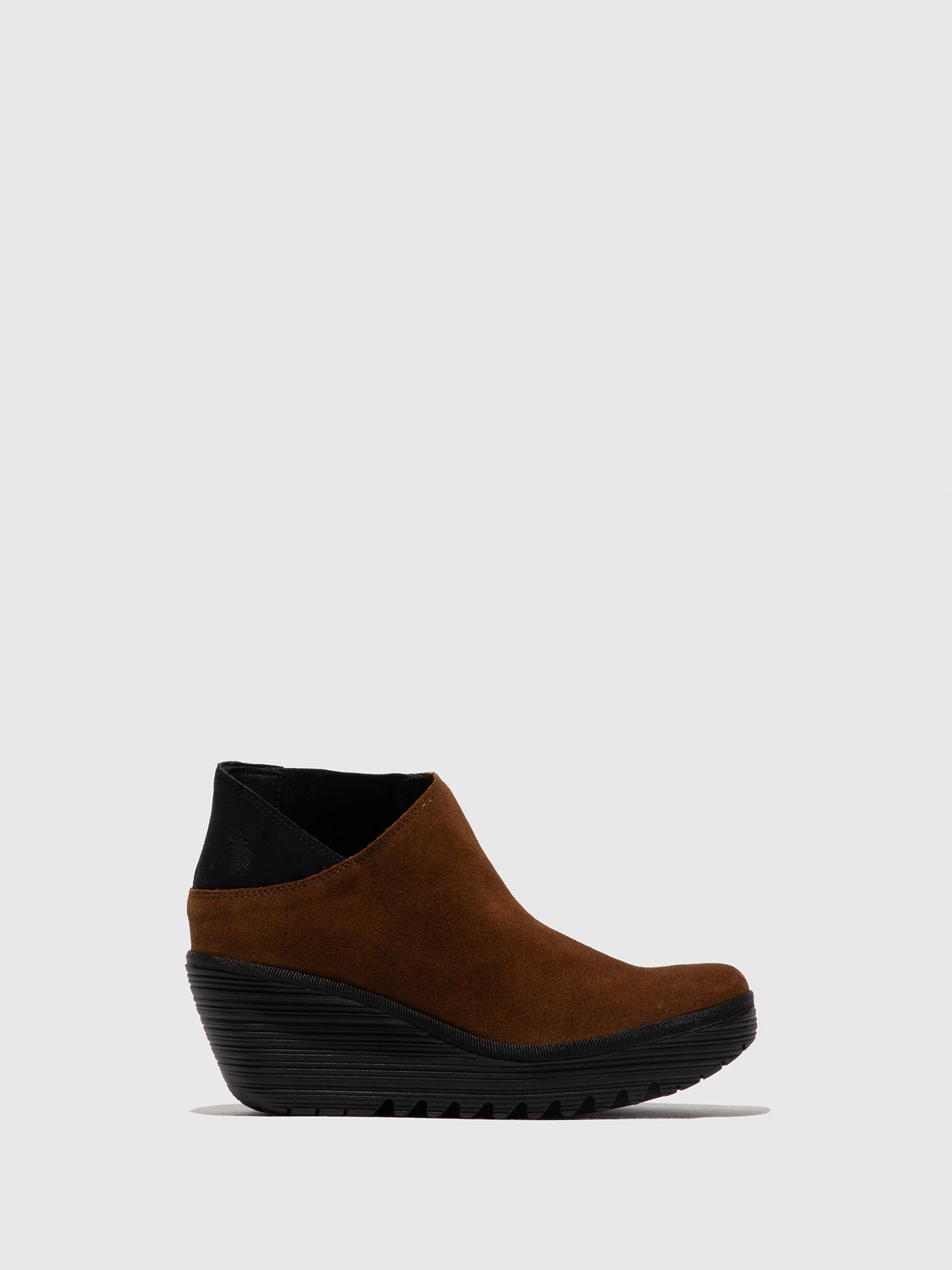 Zip Up Ankle Boots YEGO400FLY CAMEL/NAVY