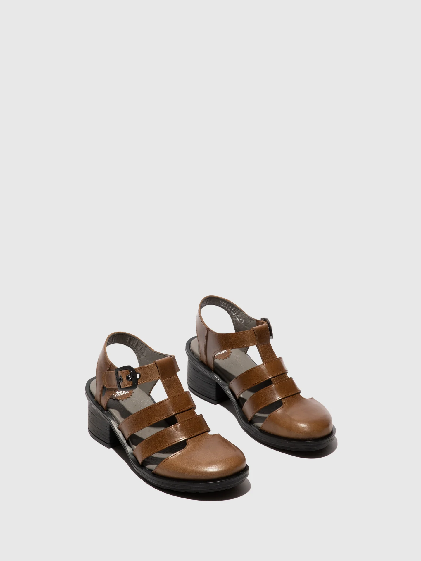 T-Strap Sandals CAHY195FLY CAMEL - Image 2