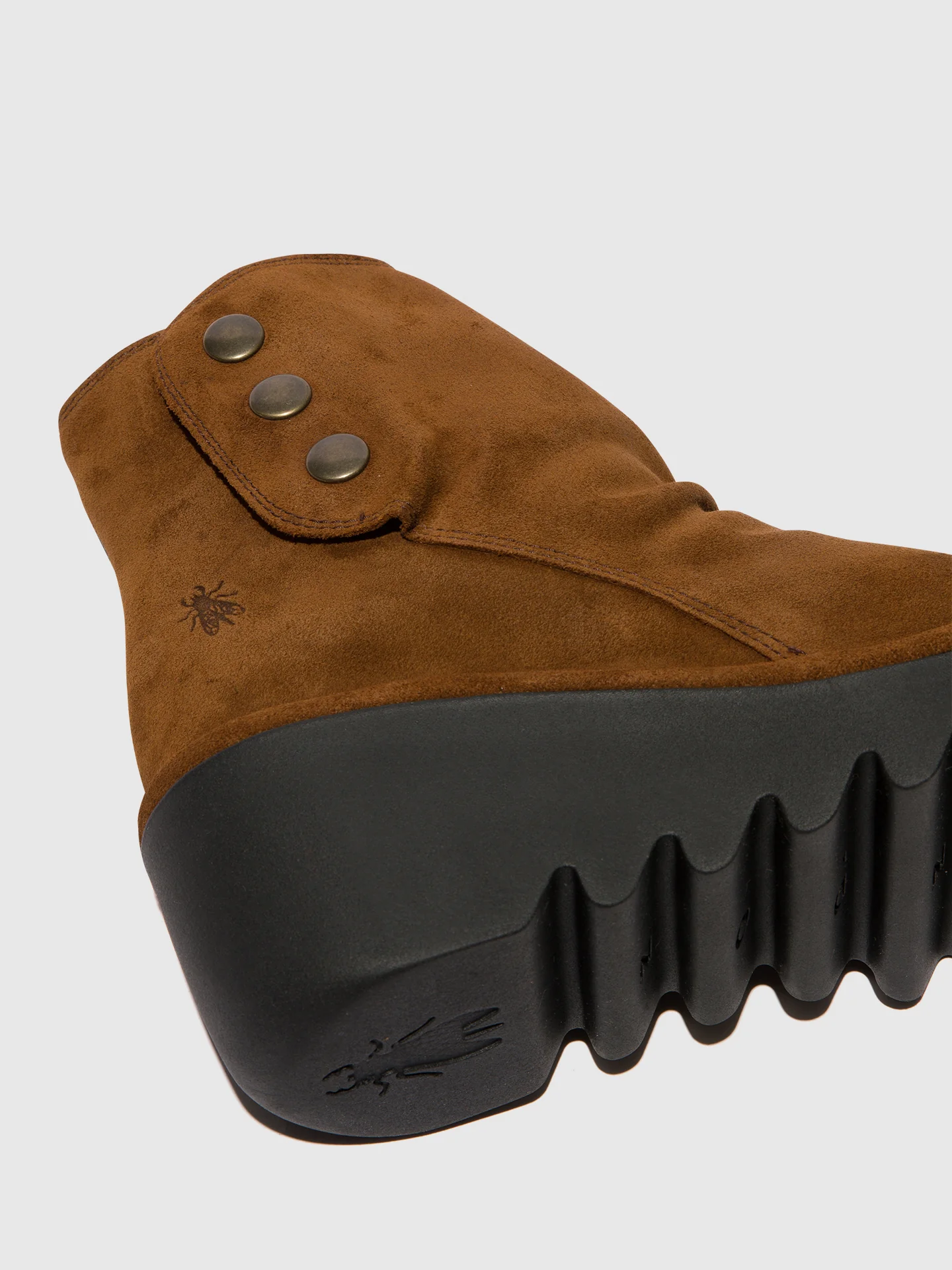 Zip Up Ankle Boots BROM344FLY CAMEL - Image 4