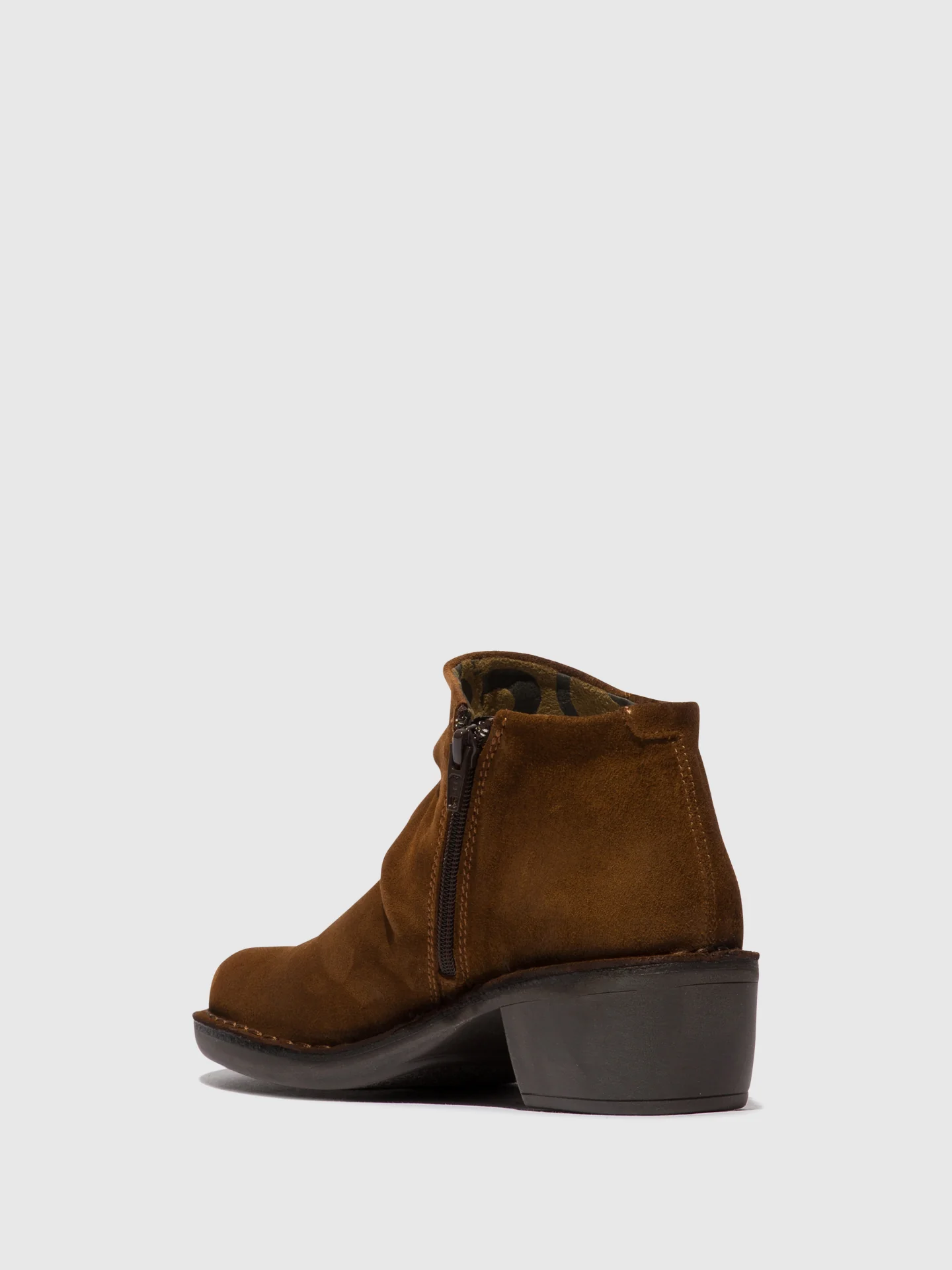Zip Up Ankle Boots MERK093FLY CAMEL - Image 3