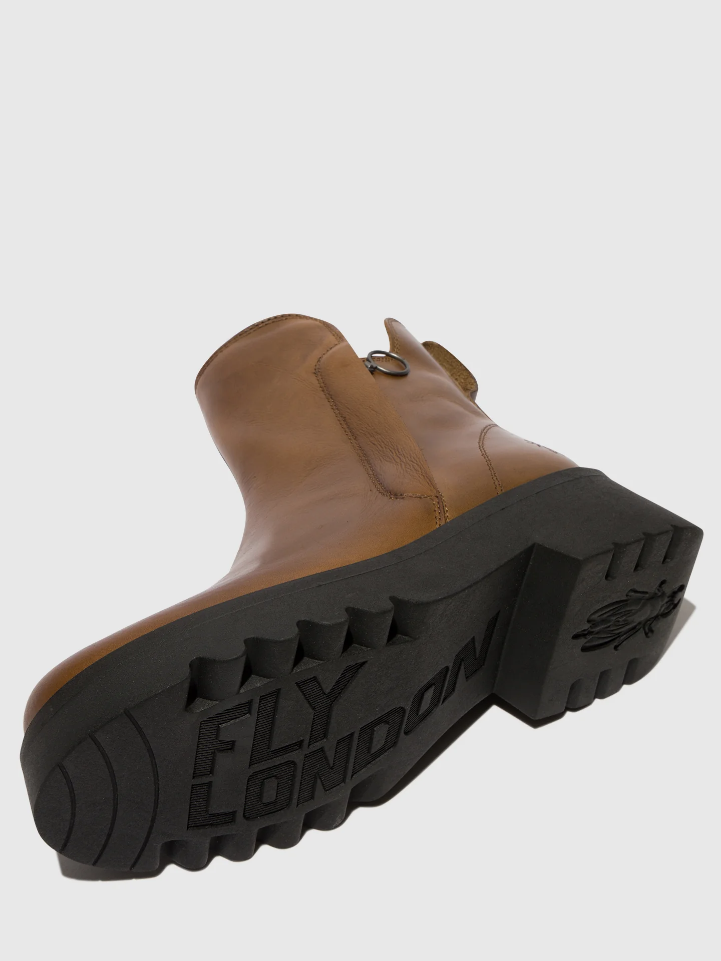 Zip Up Ankle Boots MUZZ977FLY CAMEL - Image 4