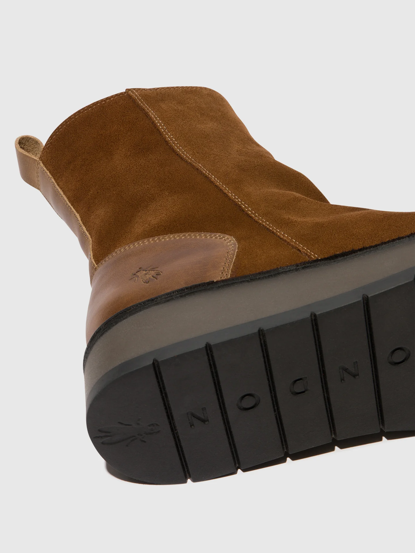 Zip Up Ankle Boots RENO053FLY CAMEL - Image 4