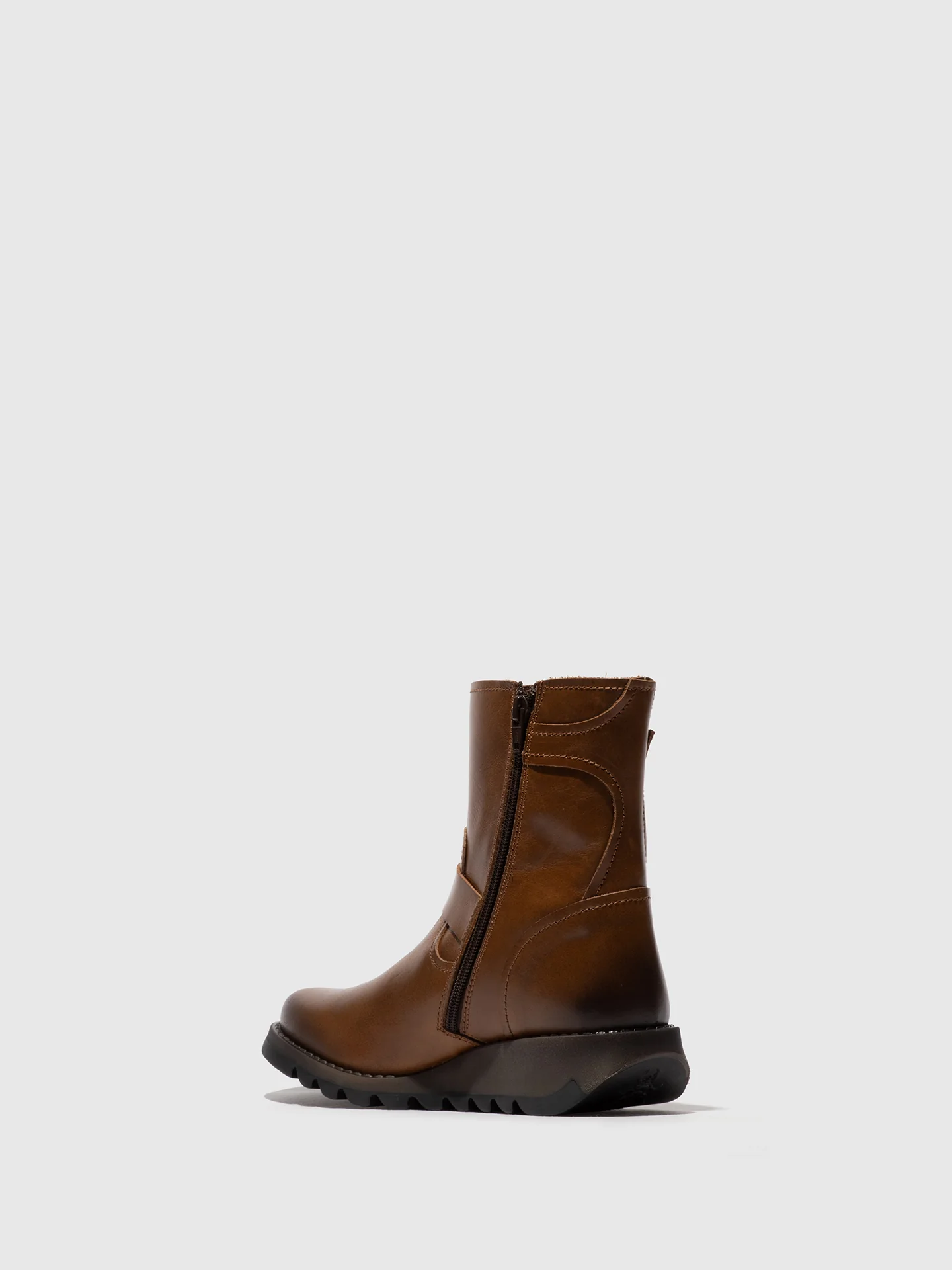 Zip Up Ankle Boots SORF321FLY CAMEL - Image 3