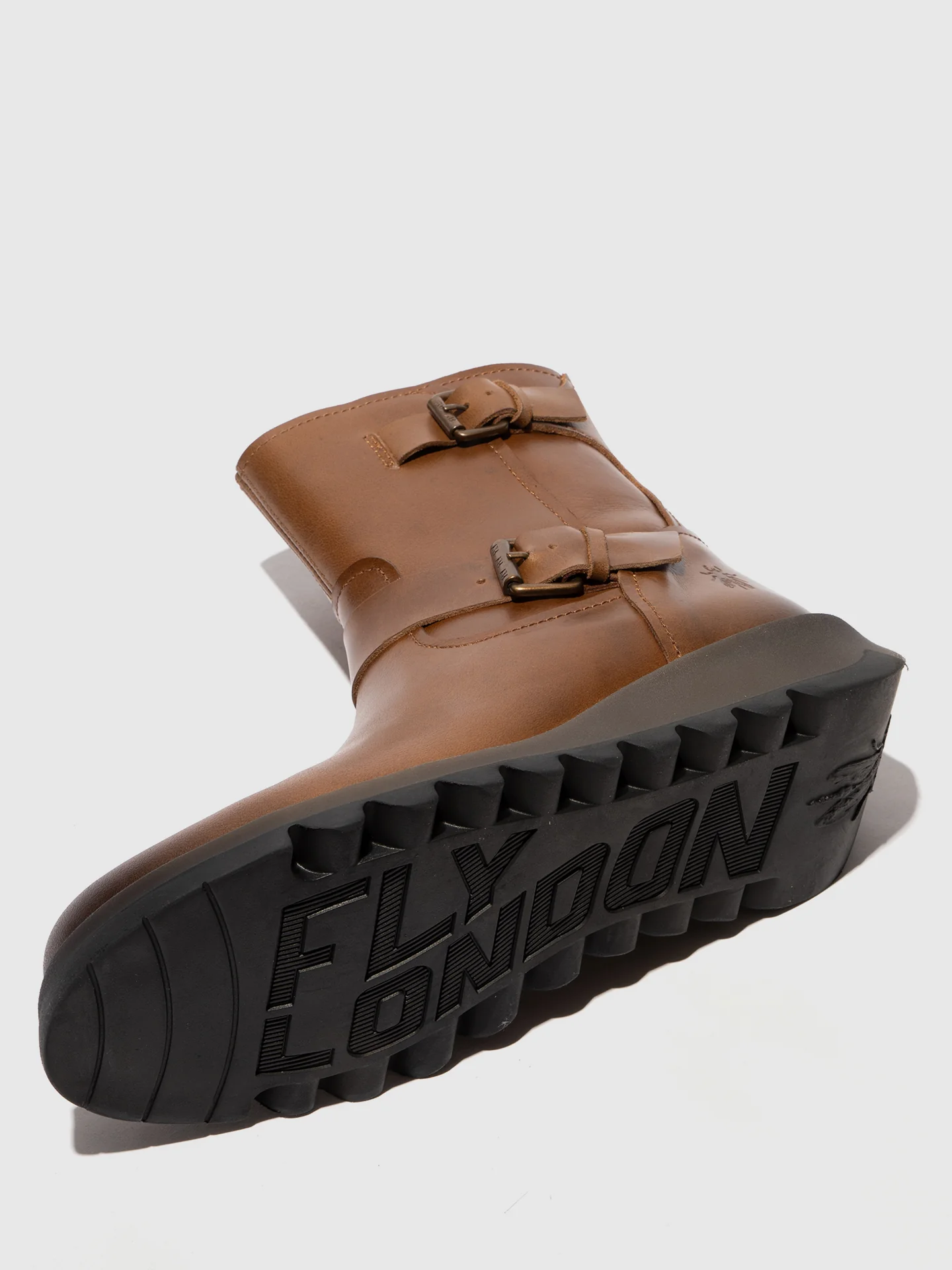 Zip Up Ankle Boots SORF321FLY CAMEL - Image 4
