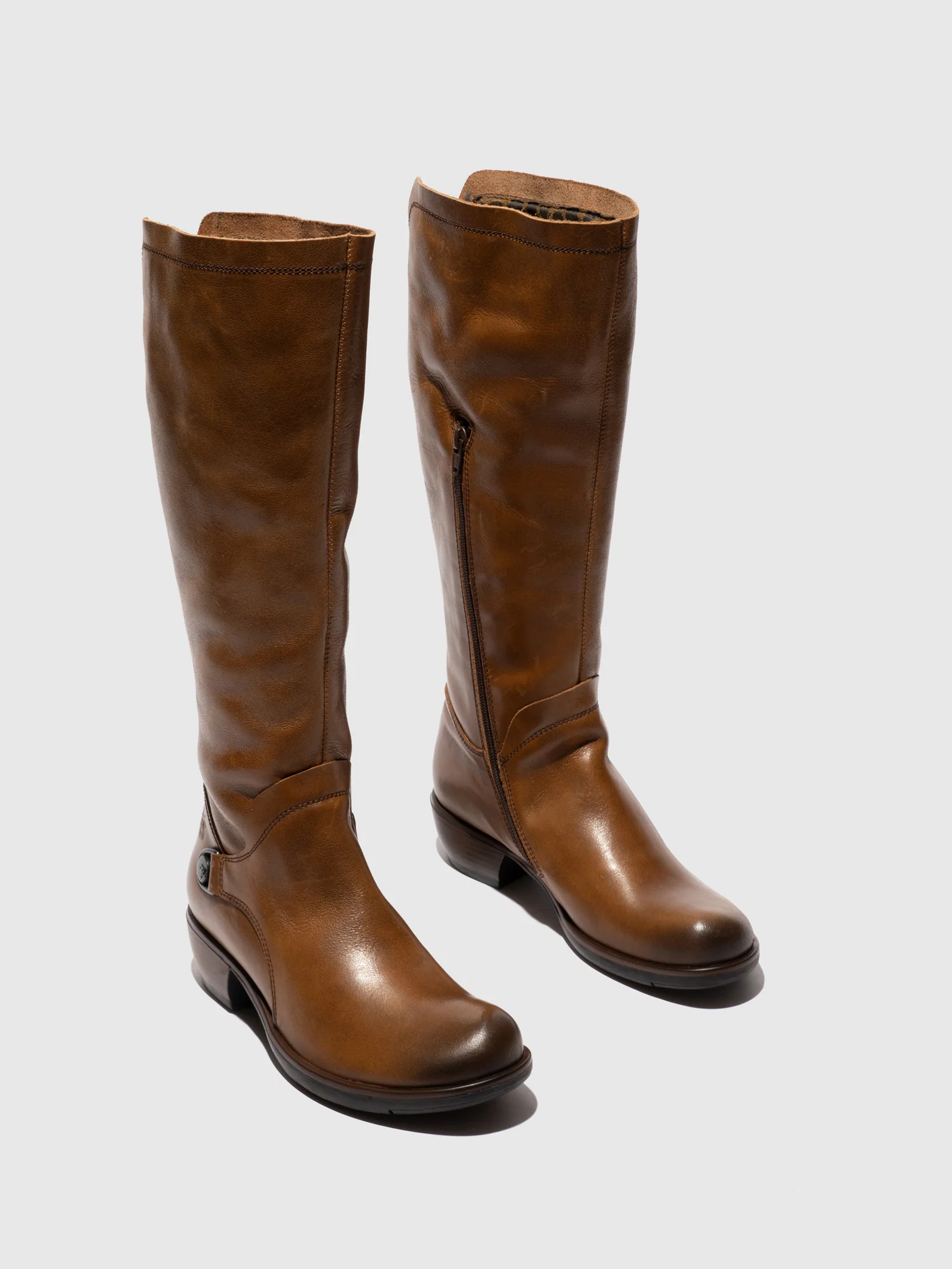 Zip Up Boots MISTRY CAMEL - Image 2