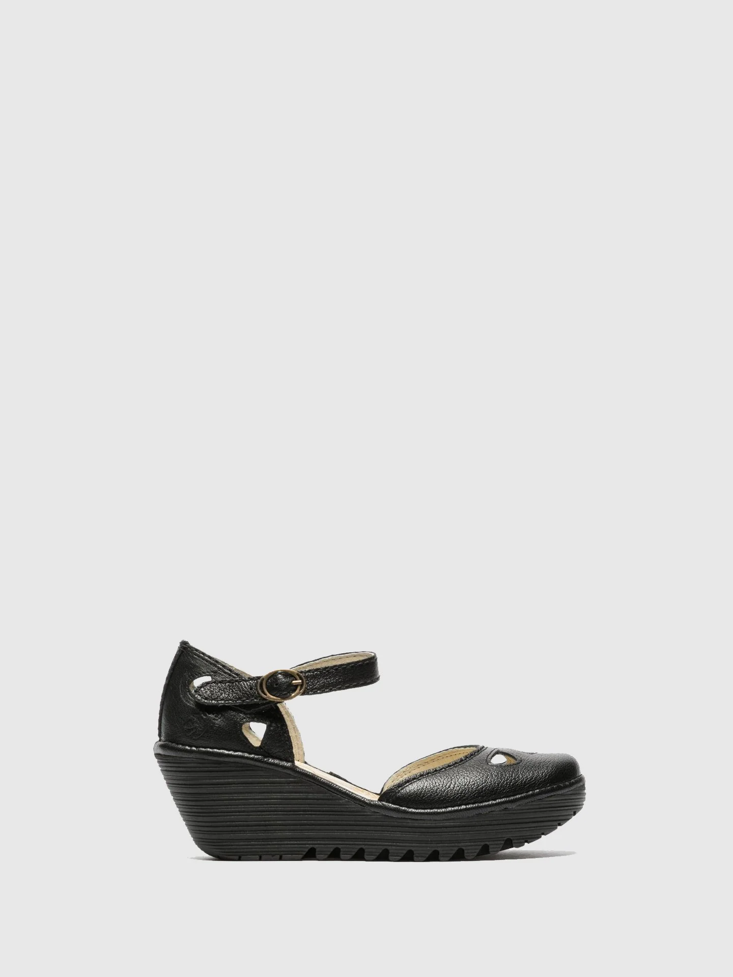 Wedge Sandals YUNA BLACK