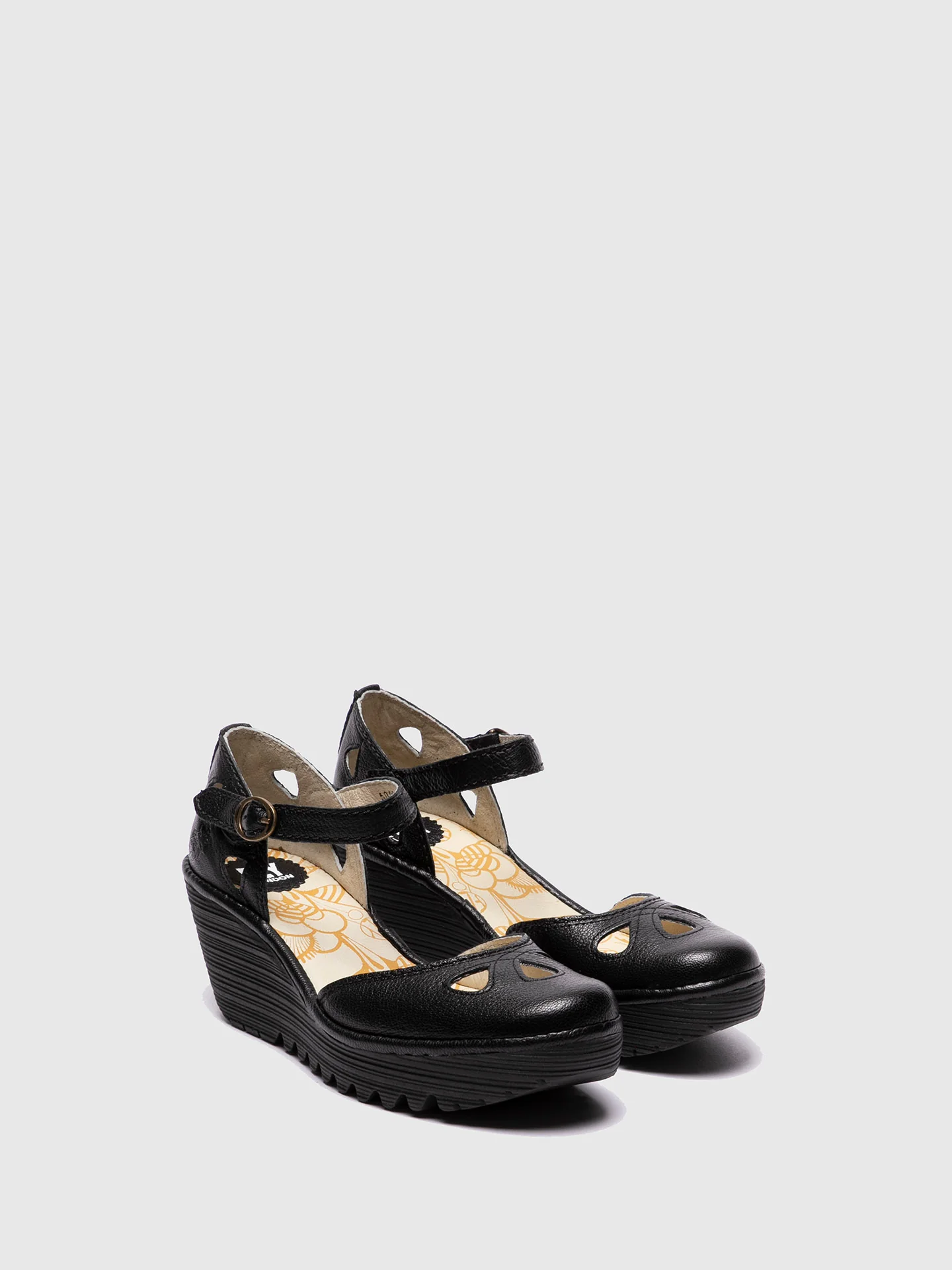Wedge Sandals YUNA BLACK - Image 2
