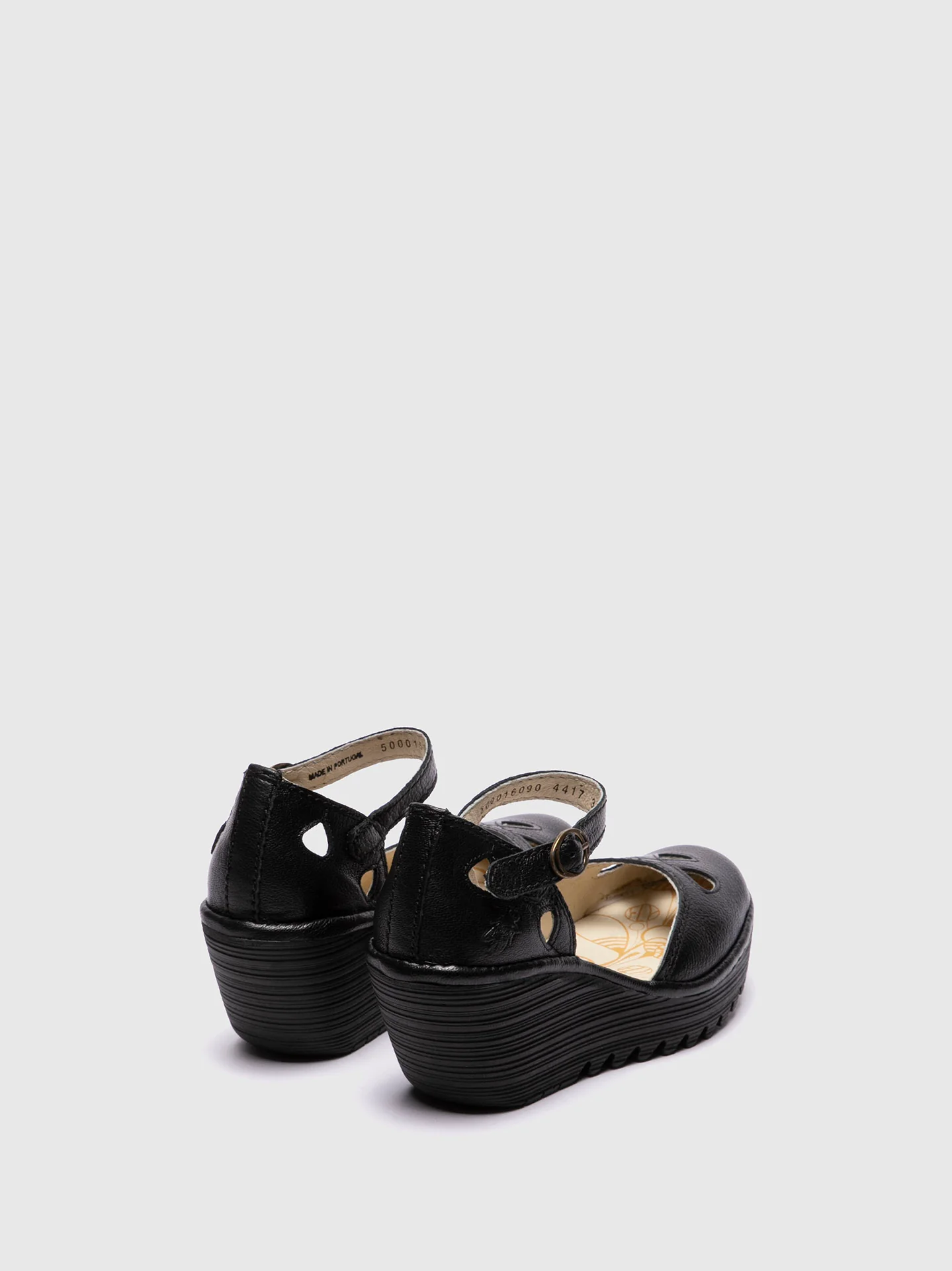 Wedge Sandals YUNA BLACK - Image 3