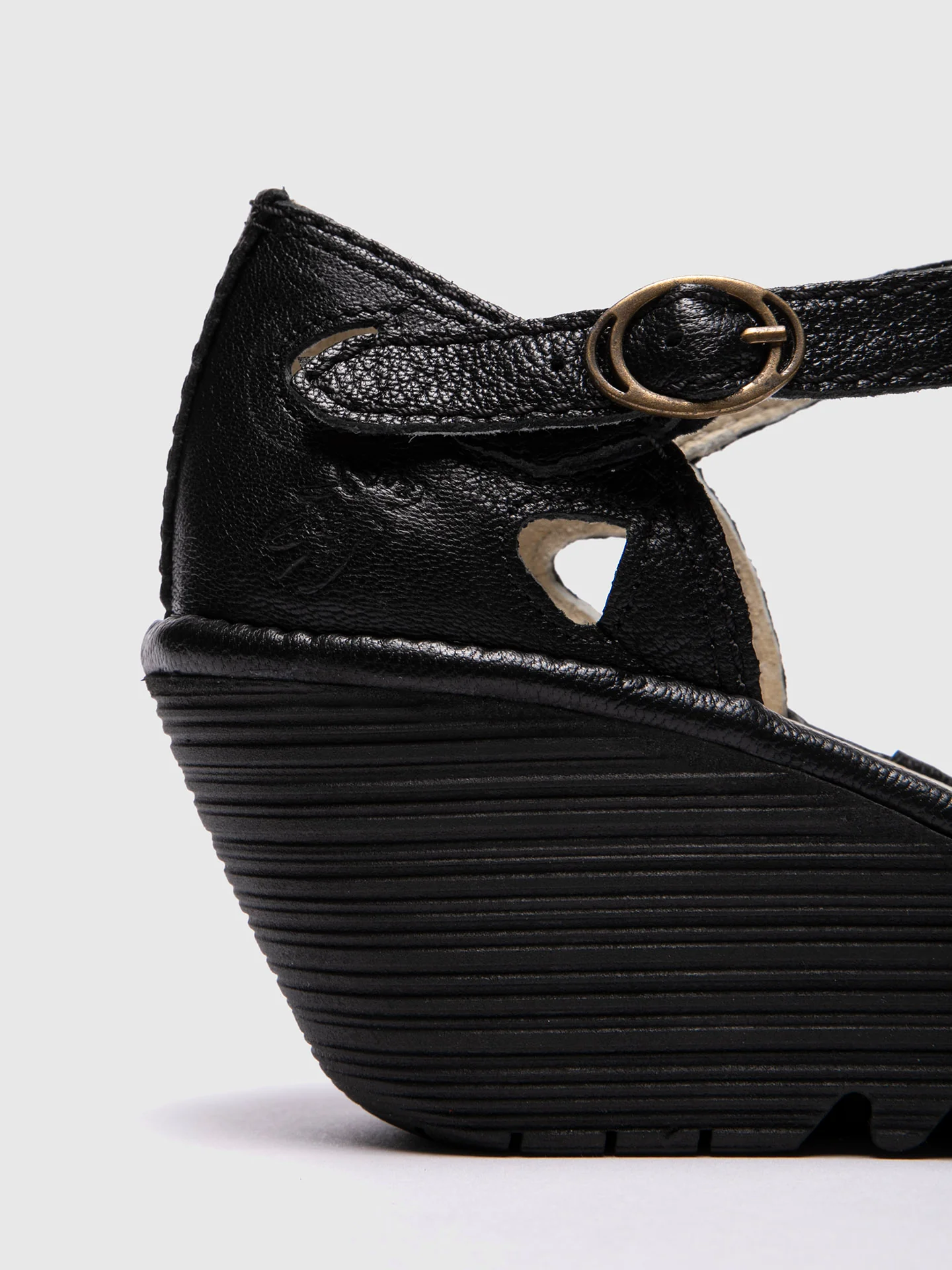 Wedge Sandals YUNA BLACK - Image 4