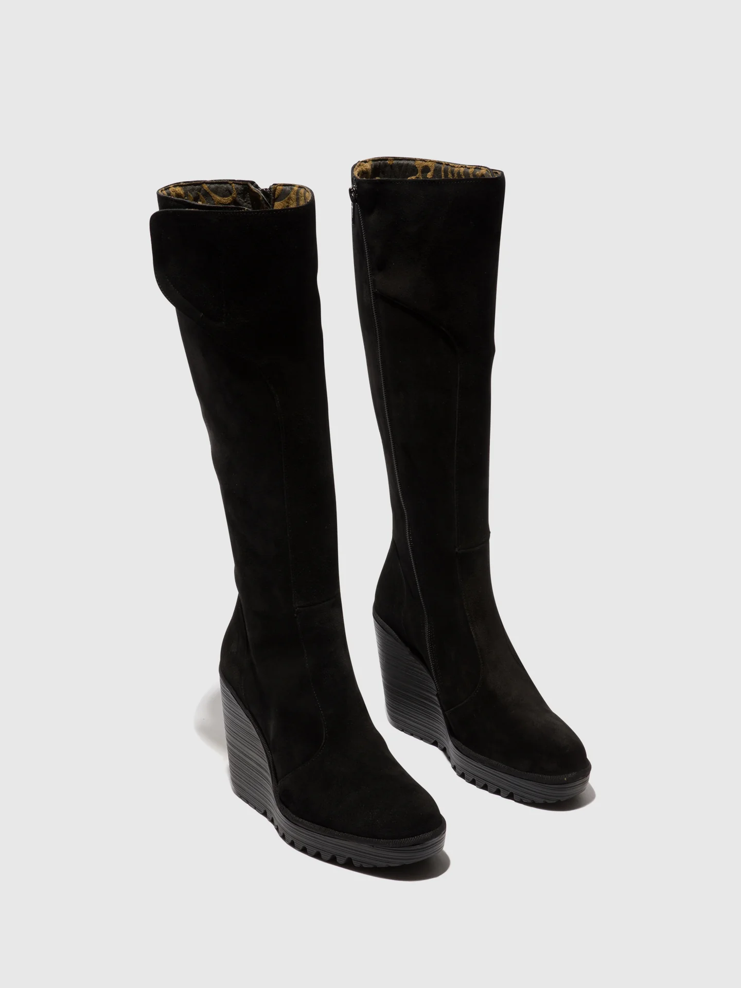 Zip Up Boots DELL464FLY CHAMOIS BLACK - Image 2