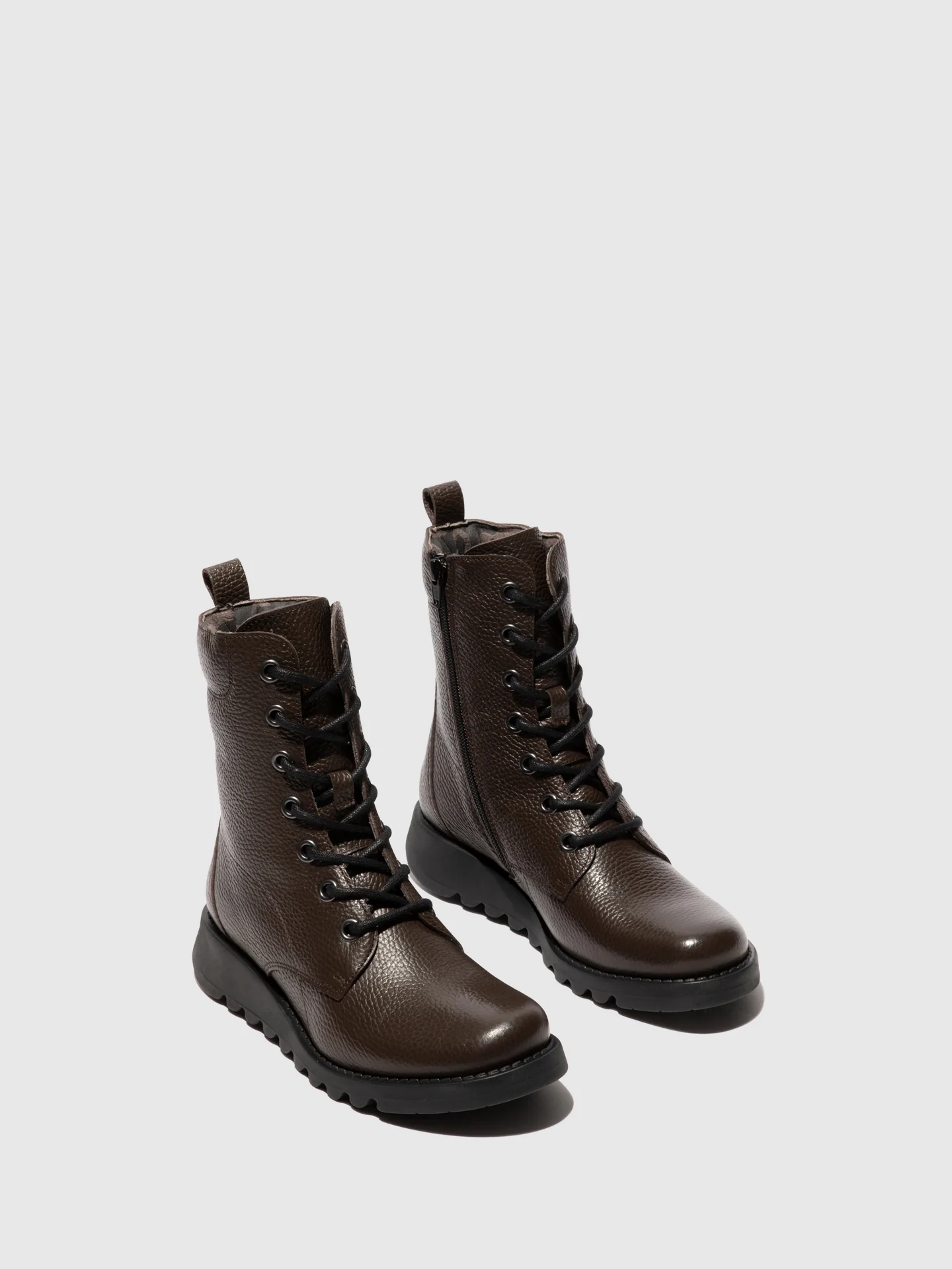 Lace-up Ankle Boots SILF015FLY CHESTNUT - Image 2