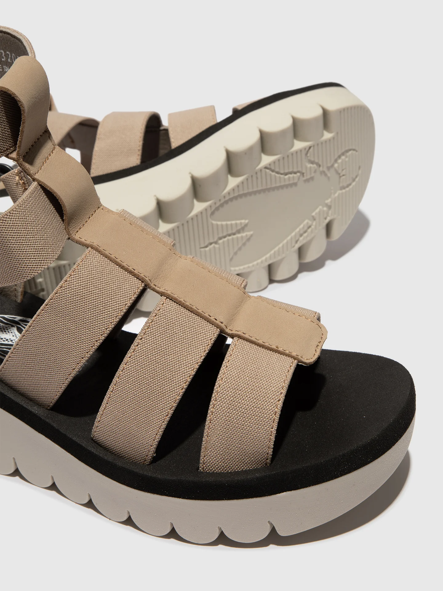 Strappy Sandals YUFI032FLY CLOUD/BEIGE/BLACK - Image 4