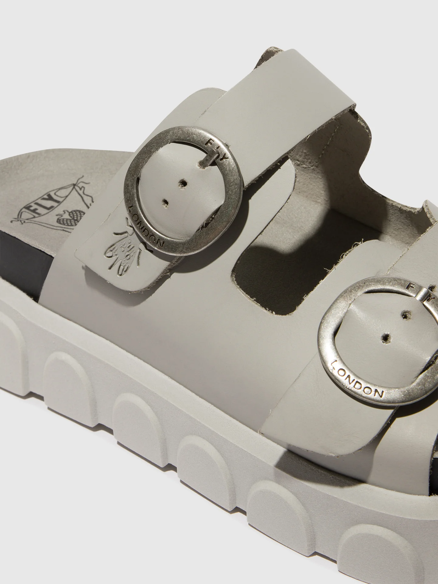 Buckle Mules CIDE946FLY CLOUD - Image 4