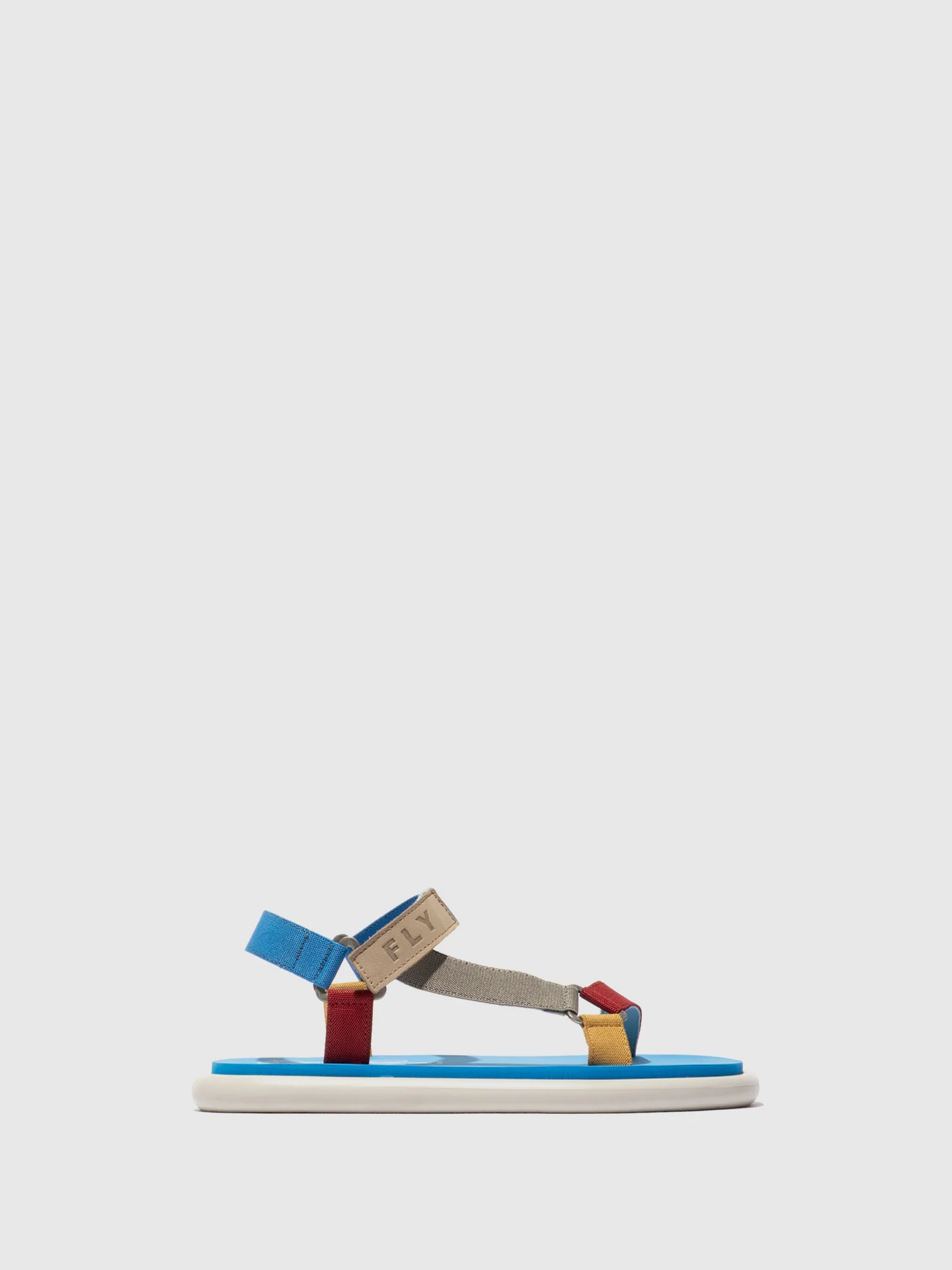 T-Strap Sandals OLIE072FLY CLOUD/MULTICOLOR/AZURRE