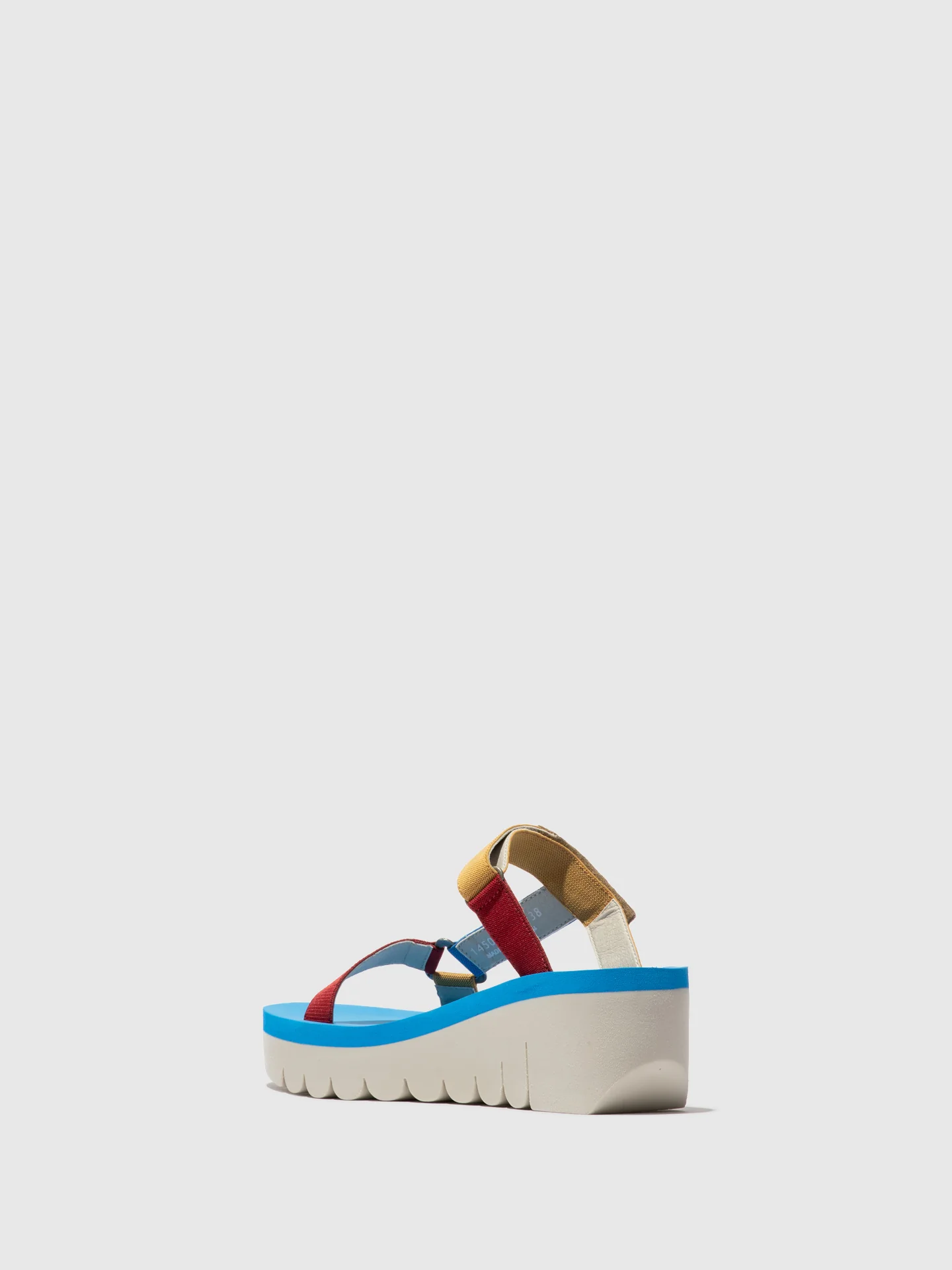 T-Strap Sandals YAKA037FLY CLOUD/MULTICOLOR/AZURRE - Image 3