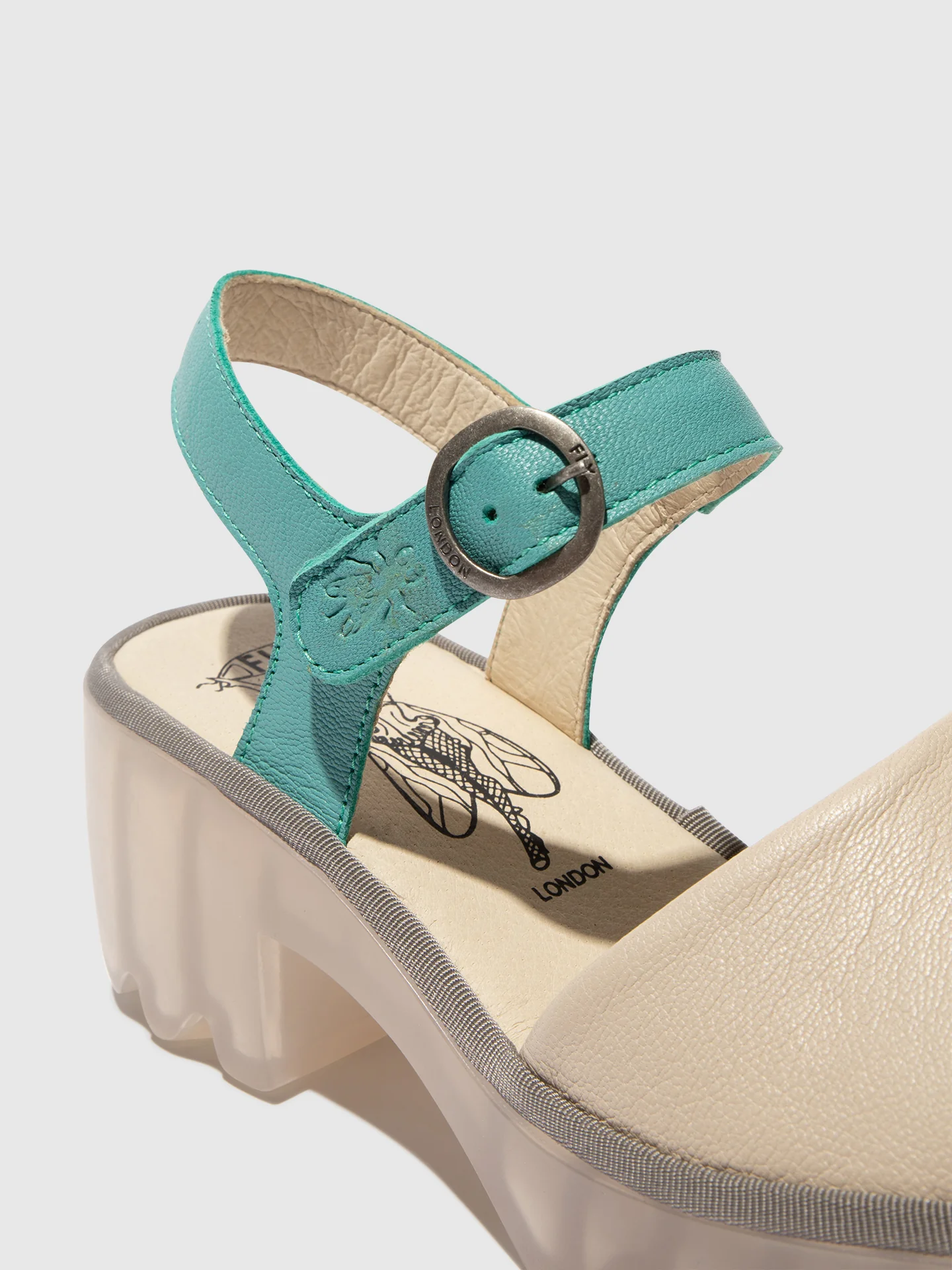 Sling-Back Sandals TULL503FLY CLOUD/ TURQUOISE - Image 4