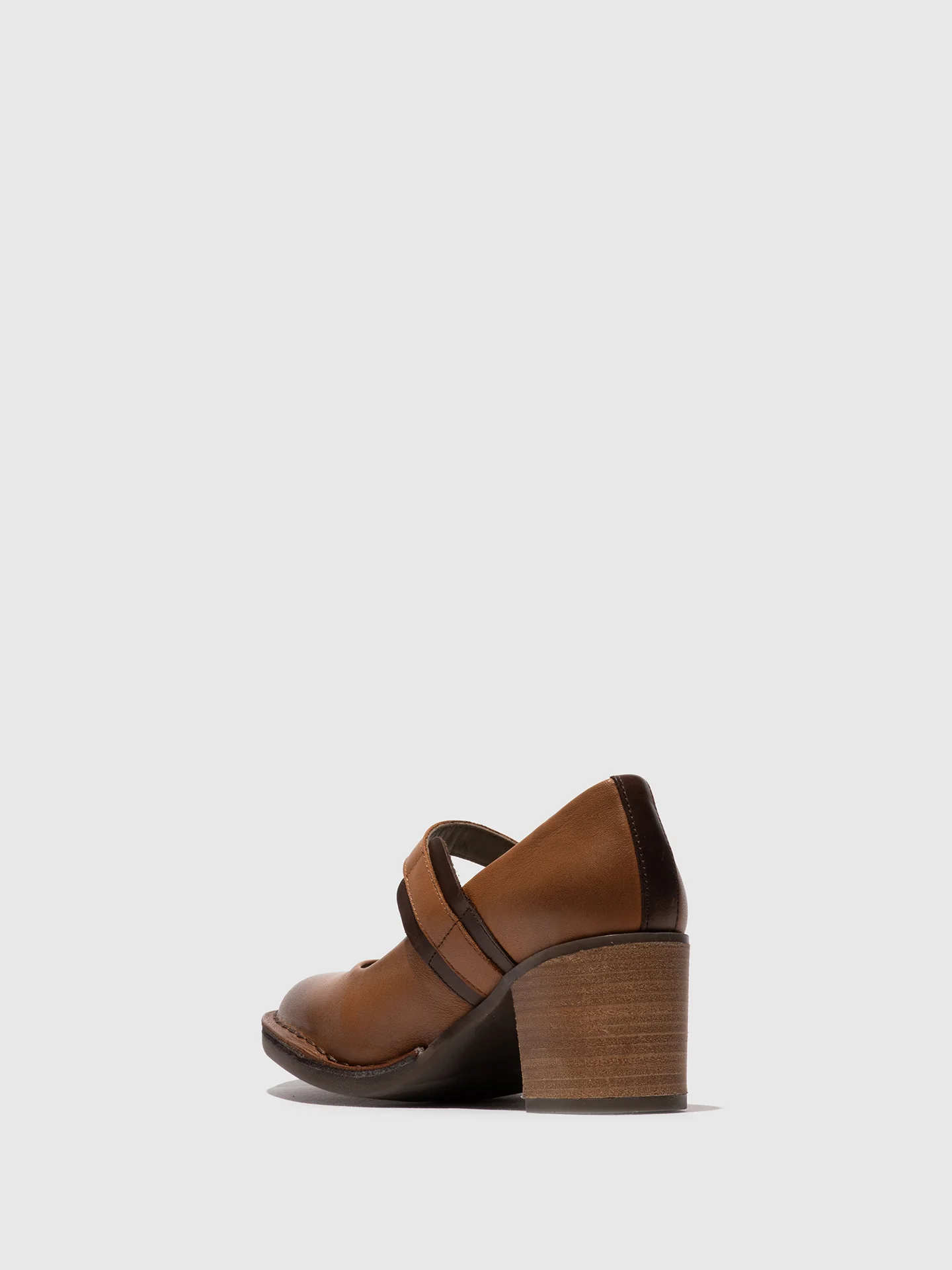 Buckle Shoes BAGY164FLY COGNAC/DK BROWN - Image 3
