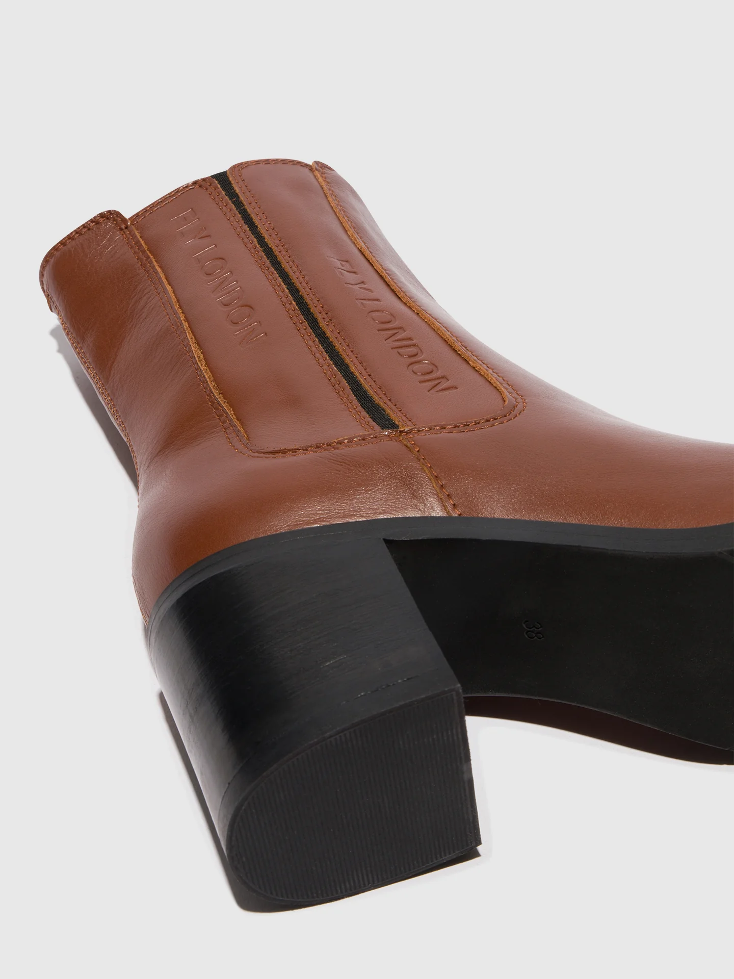 Zip Up Ankle Boots AMEL913FLY COGNAC - Image 4
