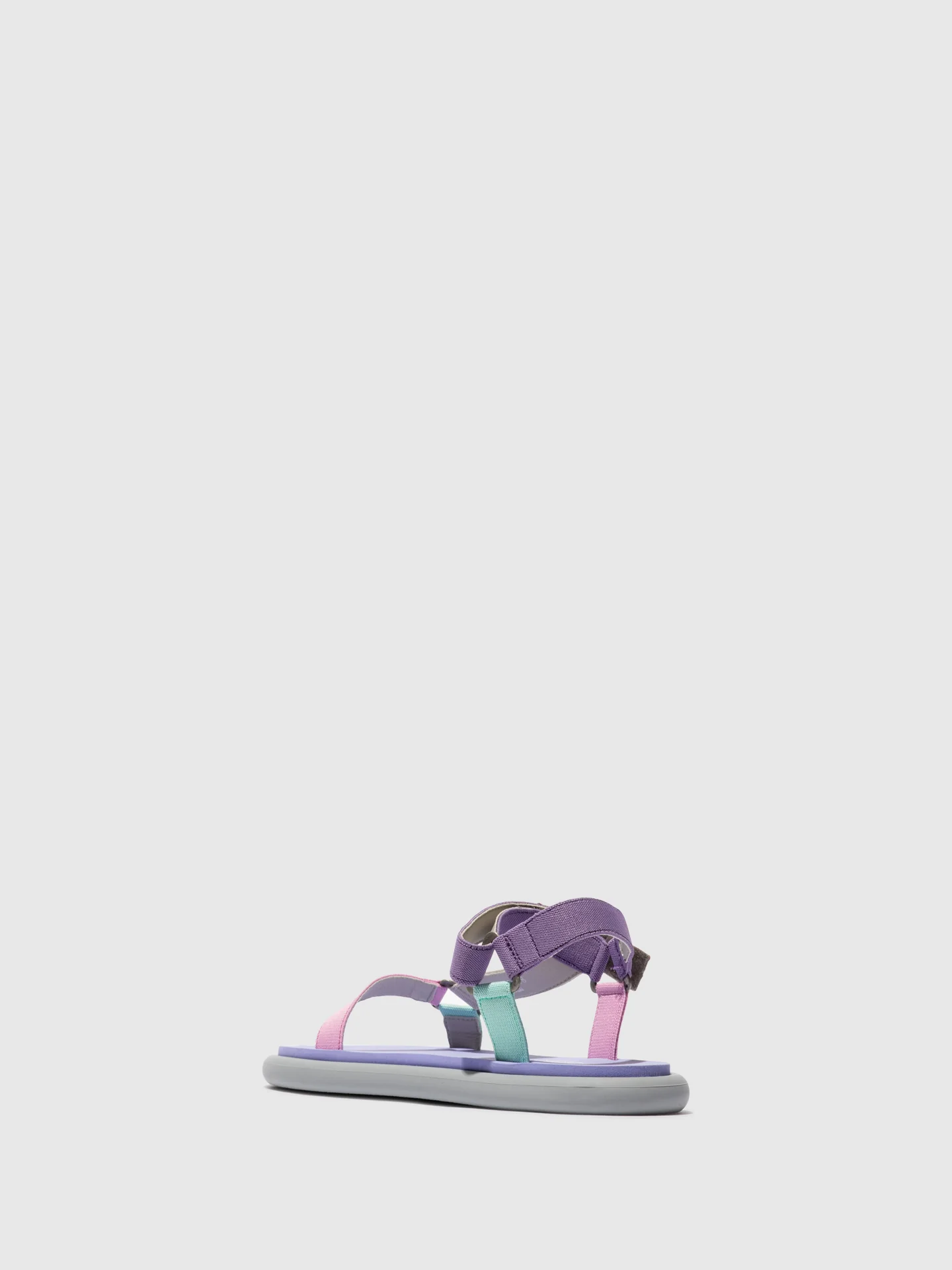 T-Strap Sandals OLIE072FLY CONCRETE/MULTICOLOR/VIOLET - Image 3