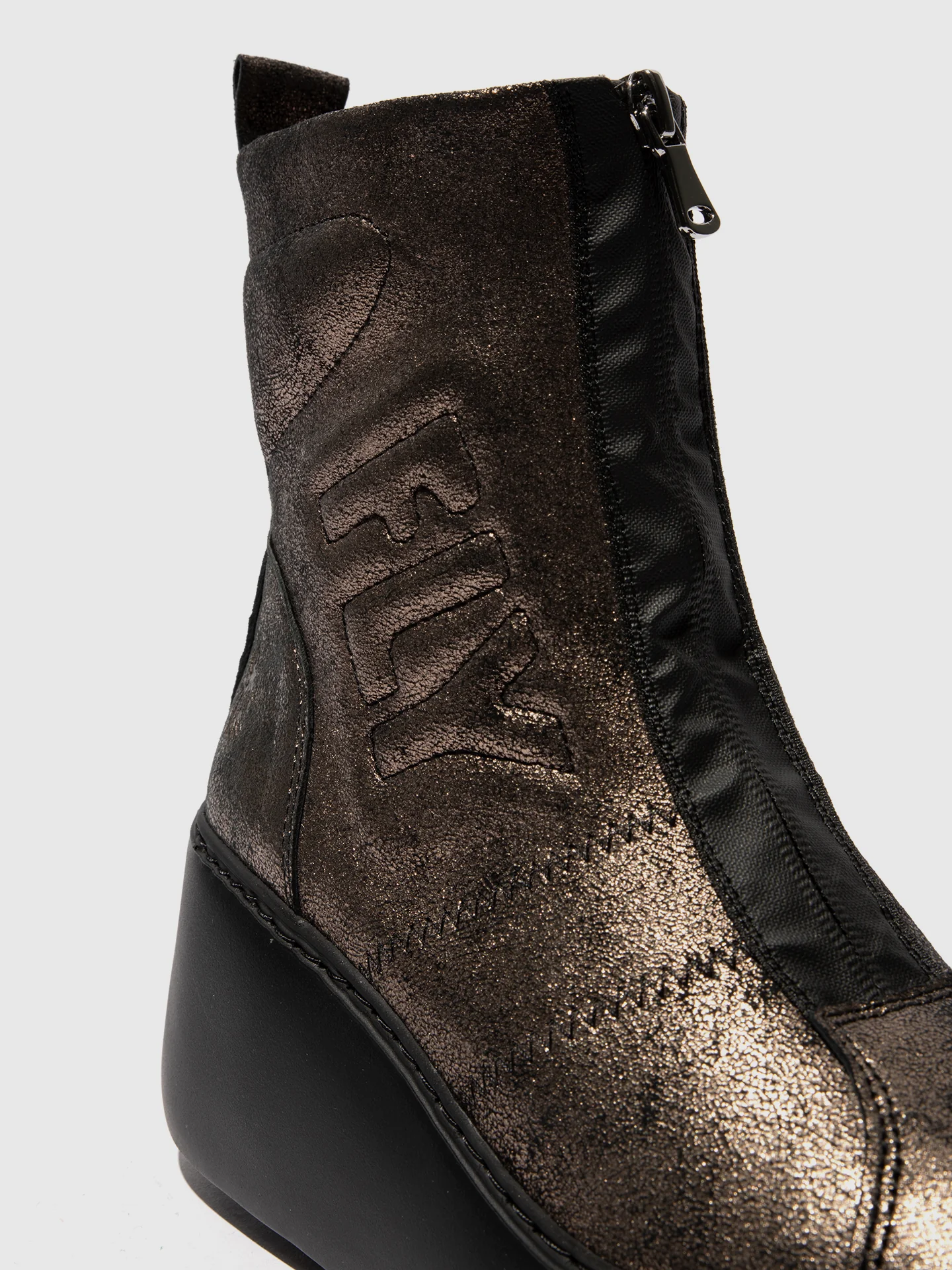 Zip Up Ankle Boots DRIM646FLY COOL GRAPHITE - Image 4