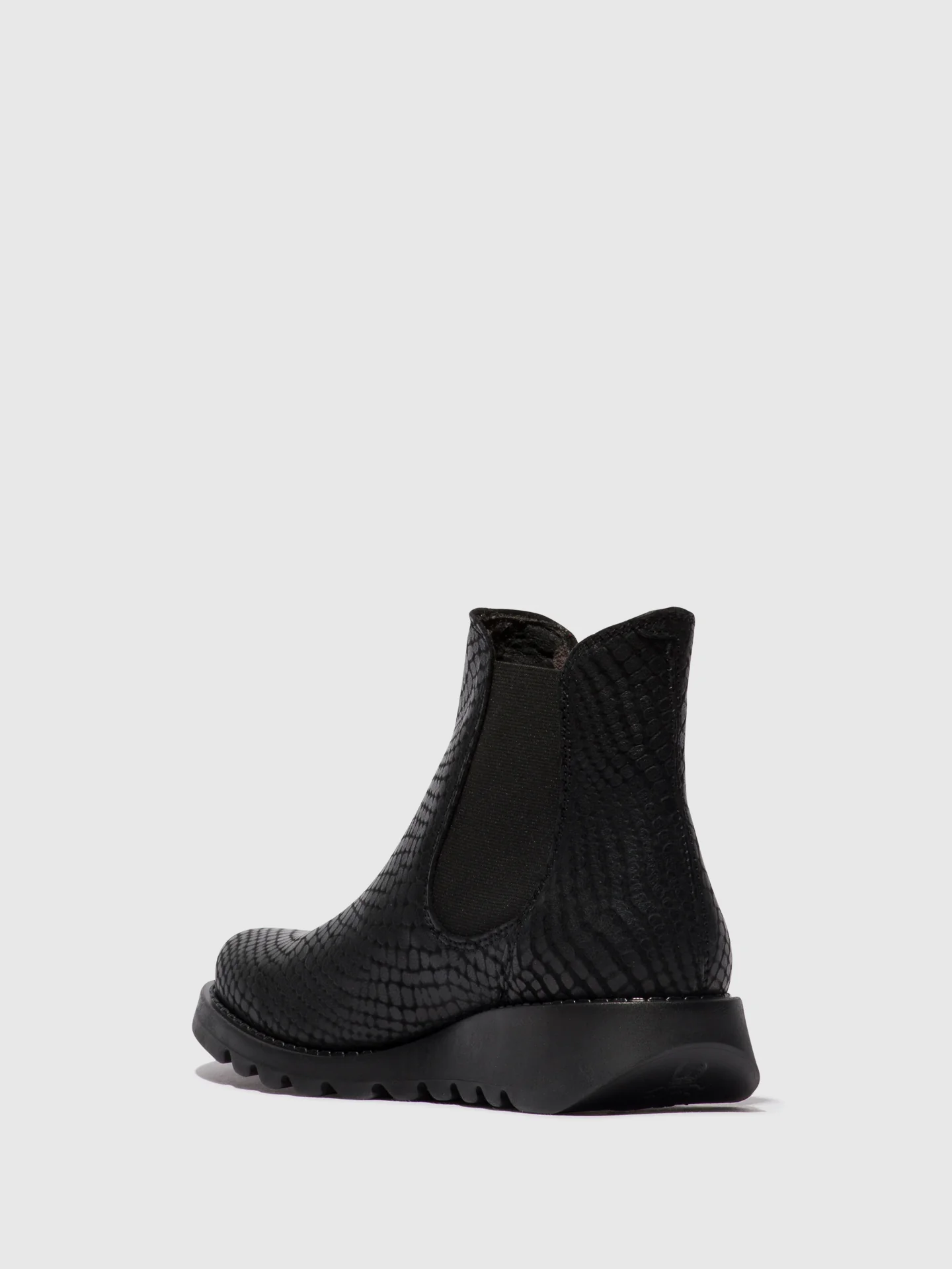 Chelsea Ankle Boots SALV CROCO BLACK - Image 3