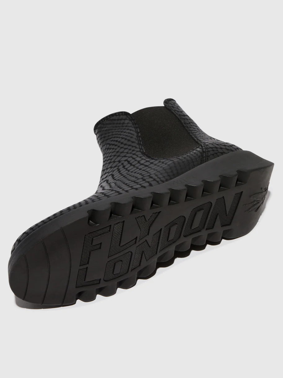 Chelsea Ankle Boots SALV CROCO BLACK - Image 4