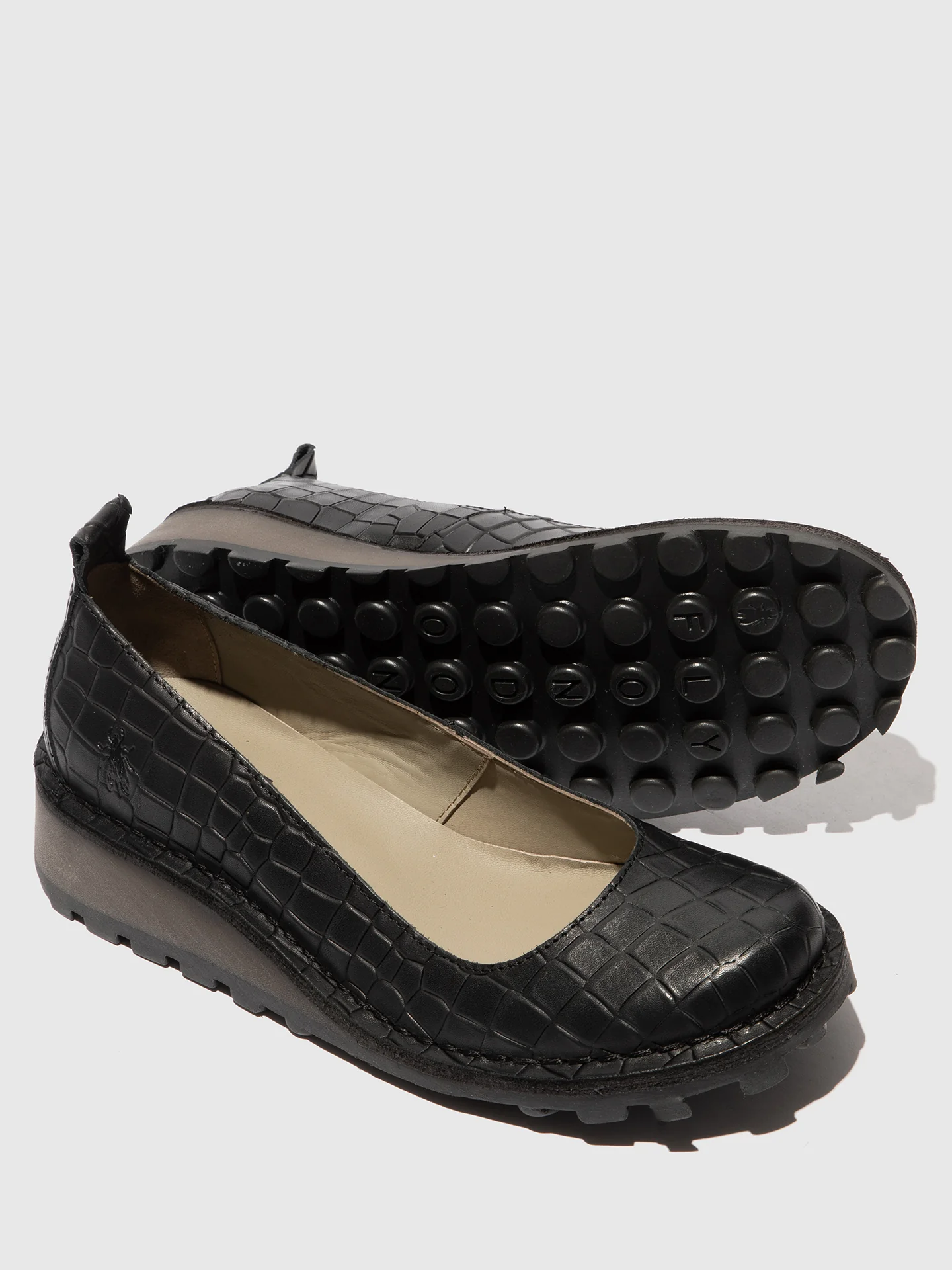 Slip-on Shoes MEWI121FLY CROCO BLACK - Image 4