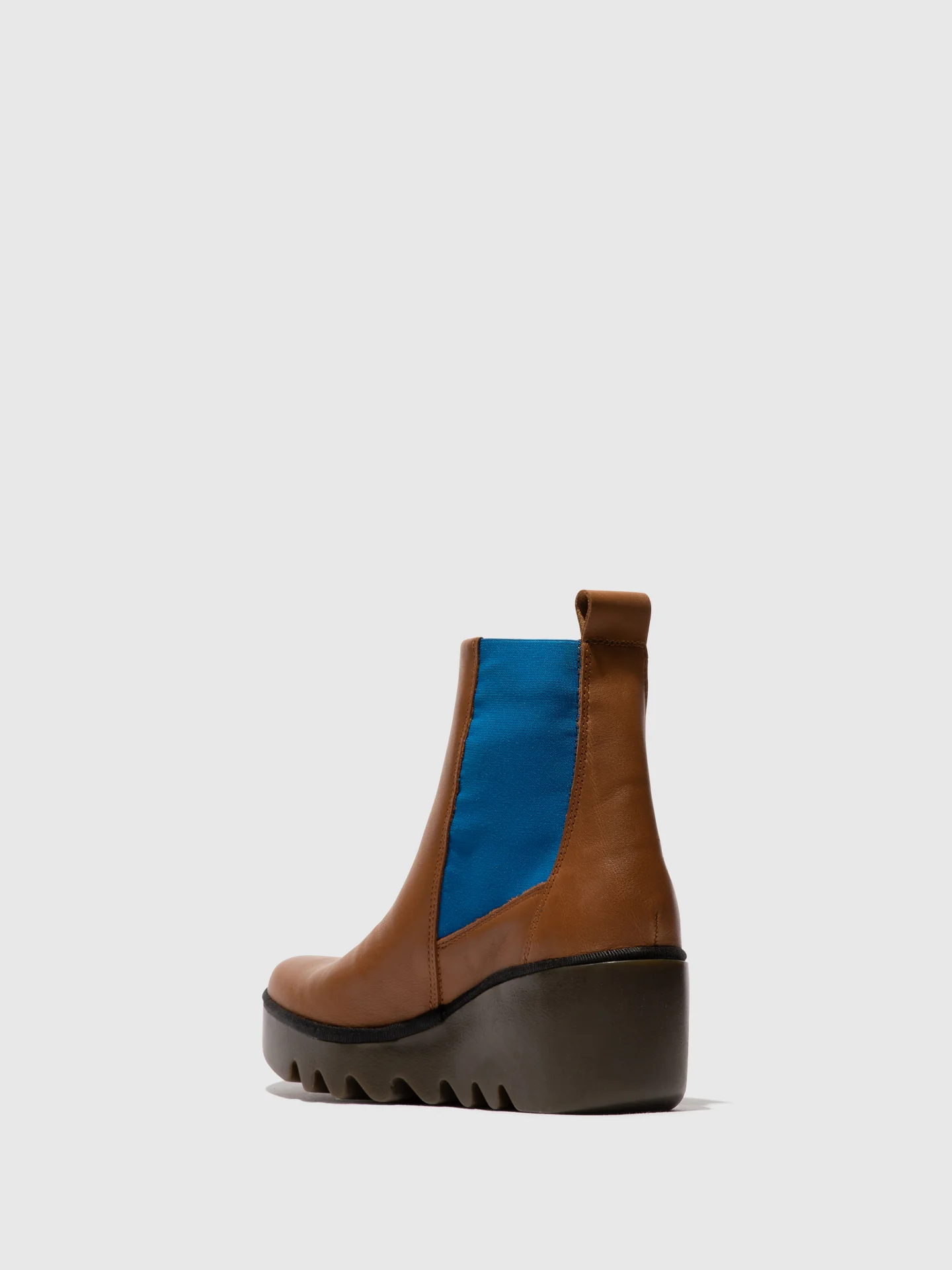 Chelsea Ankle Boots BAGU233FLY CUOIO (BLUE ELASTIC) - Image 3