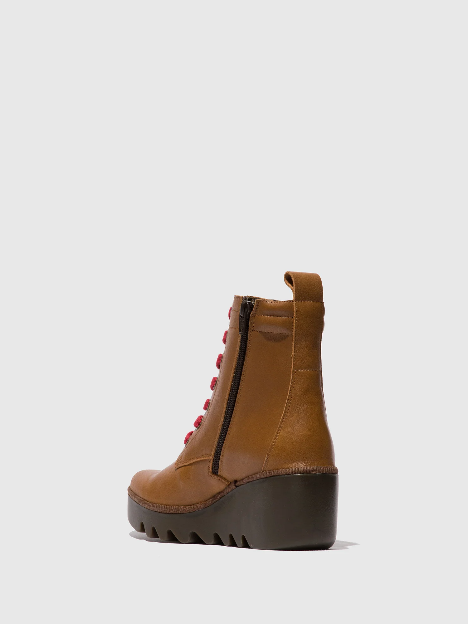 Lace-up Ankle Boots BIAZ329FLY CUOIO - Image 3