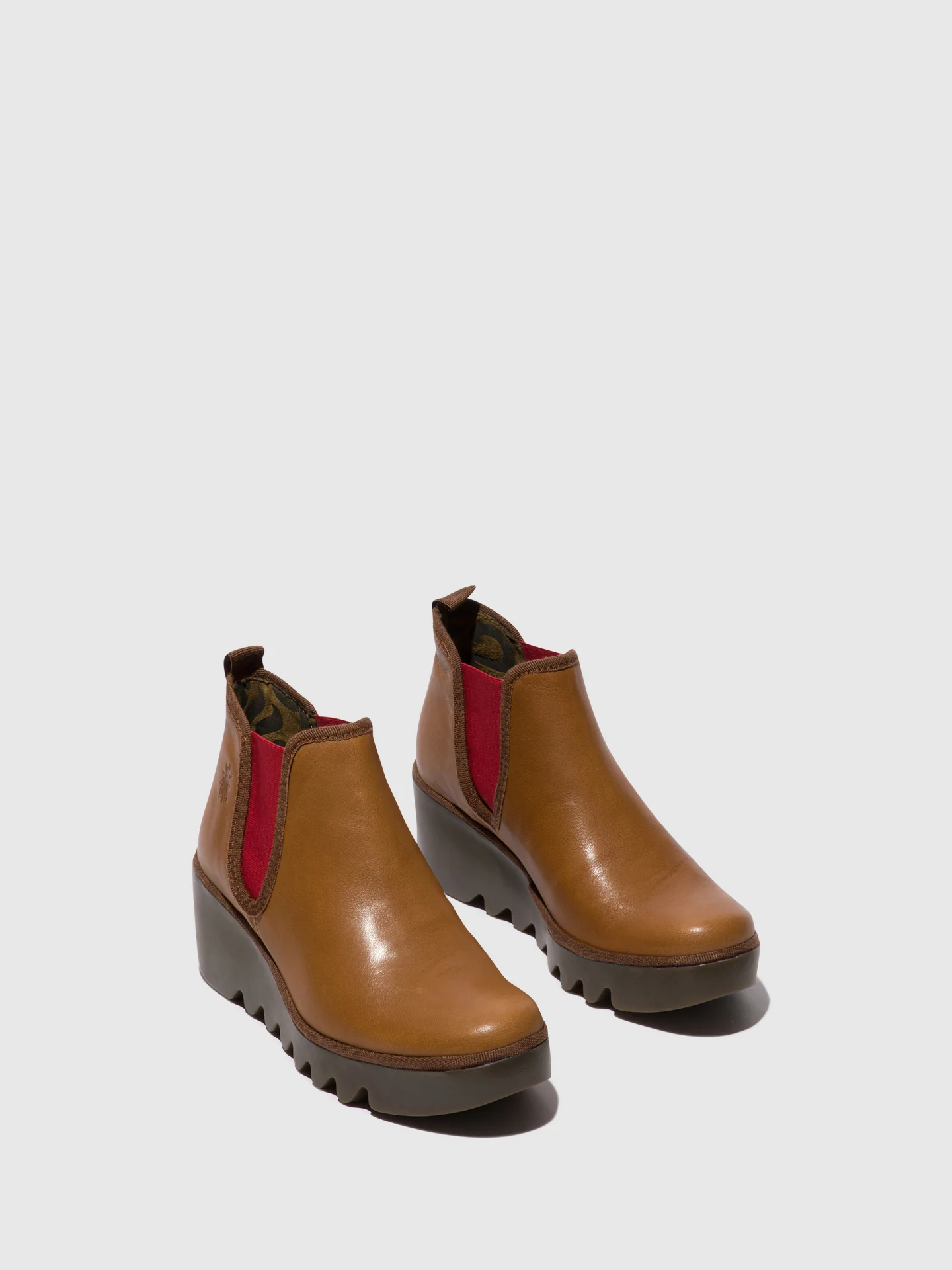 Chelsea Ankle Boots BYNE349FLY CUOIO (RED ELASTIC) - Image 2