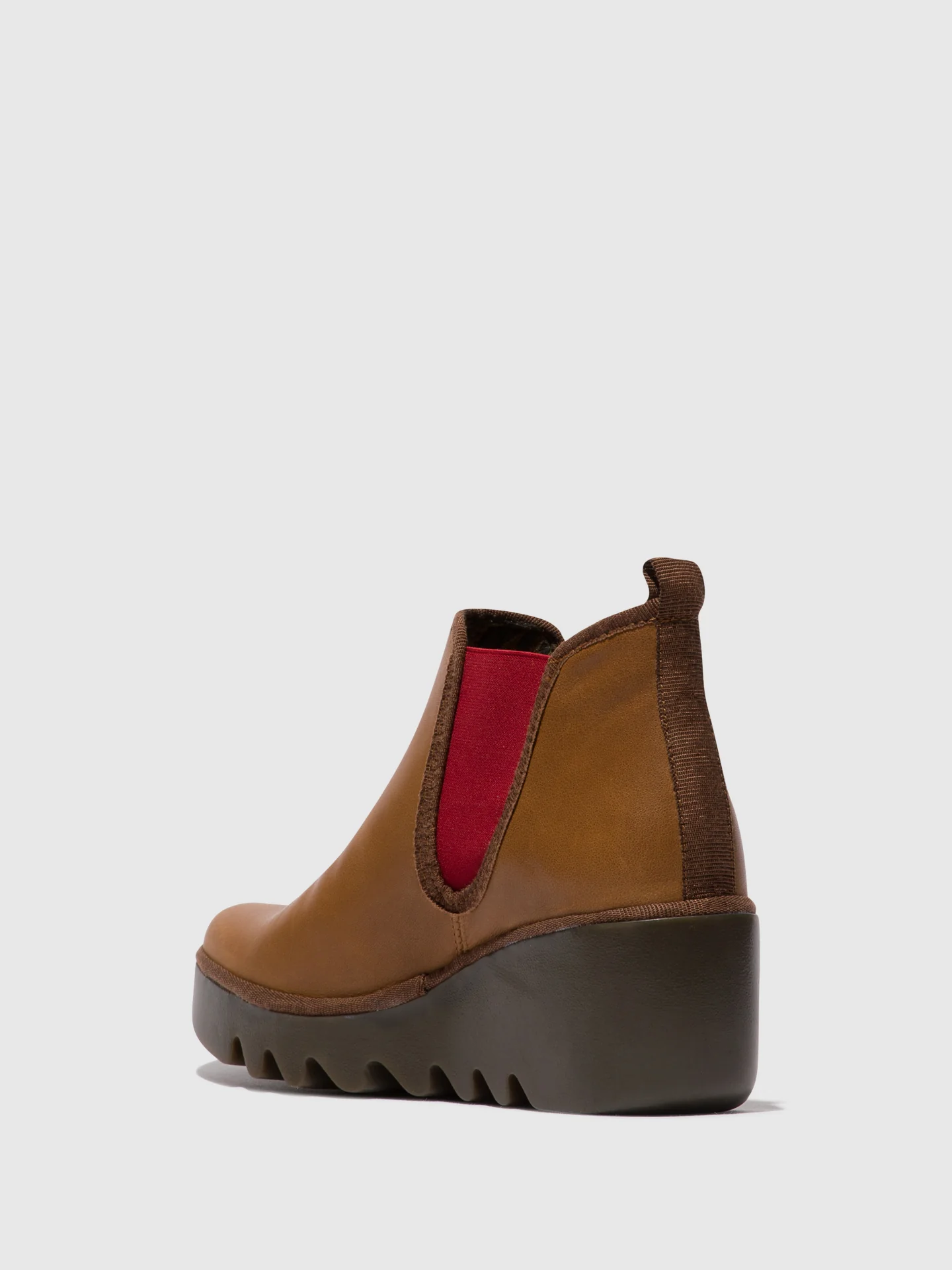Chelsea Ankle Boots BYNE349FLY CUOIO (RED ELASTIC) - Image 3