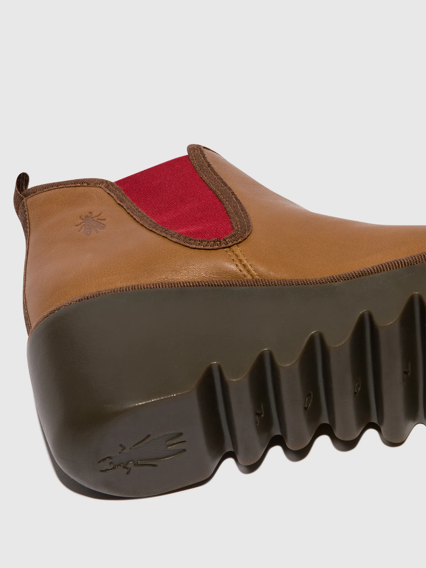 Chelsea Ankle Boots BYNE349FLY CUOIO (RED ELASTIC) - Image 4