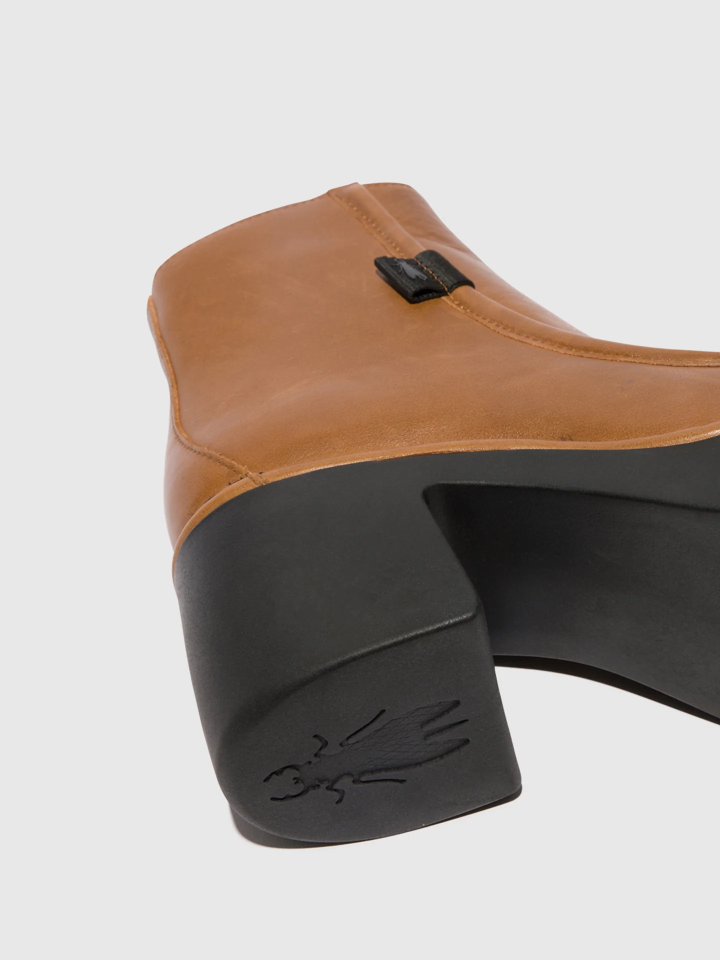 Zip Up Ankle Boots MITE249FLY CUOIO - Image 4