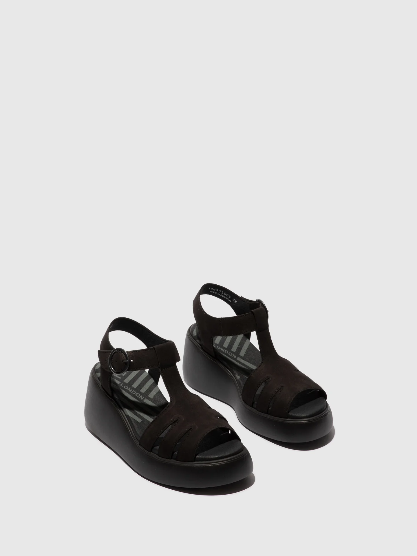 T-Strap Sandals DUMA955FLY CUPIDO BLACK - Image 2