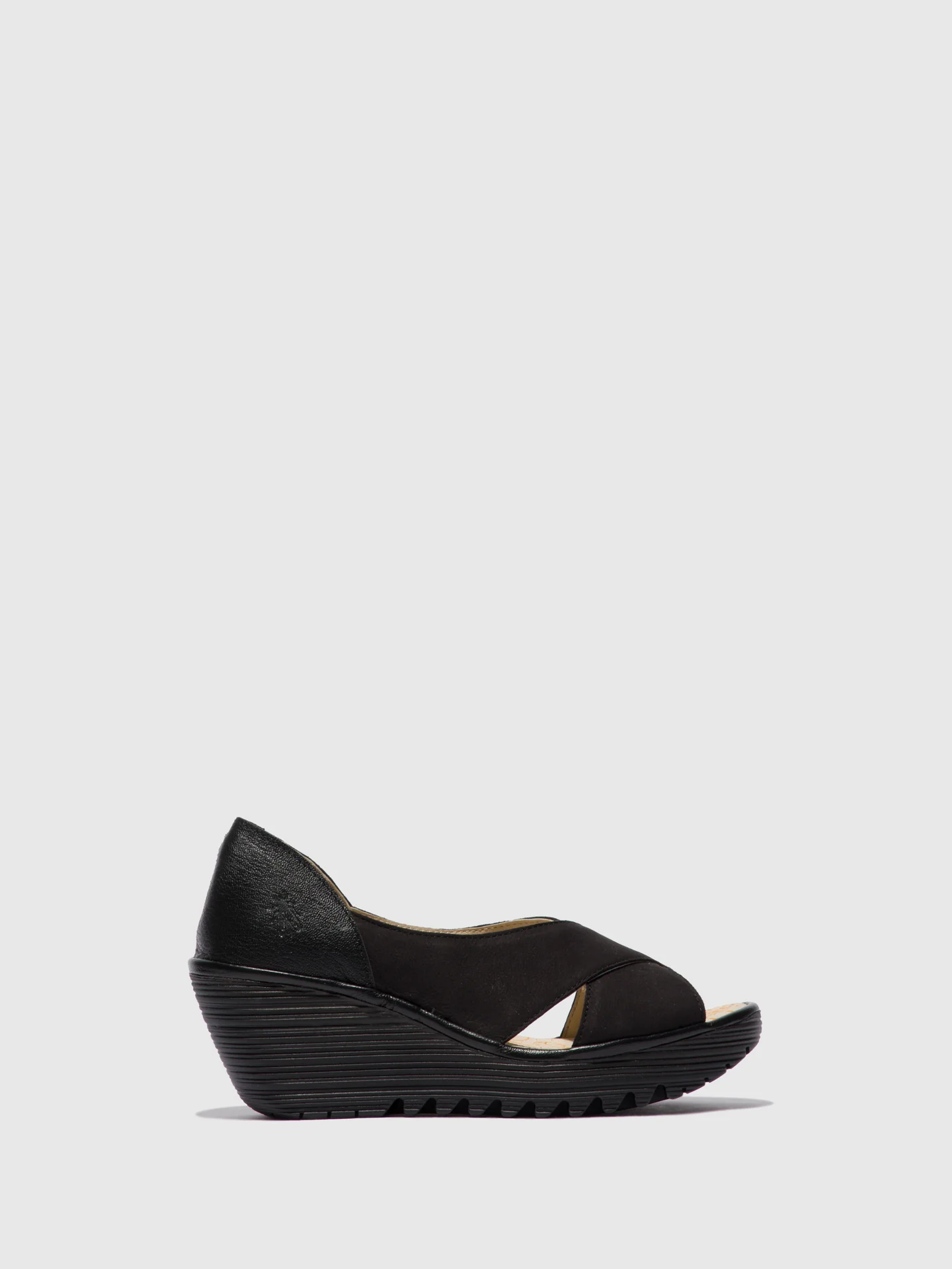 Open Toe Sandals YOMA307FLY CUPIDO/MOUSSE BLACK