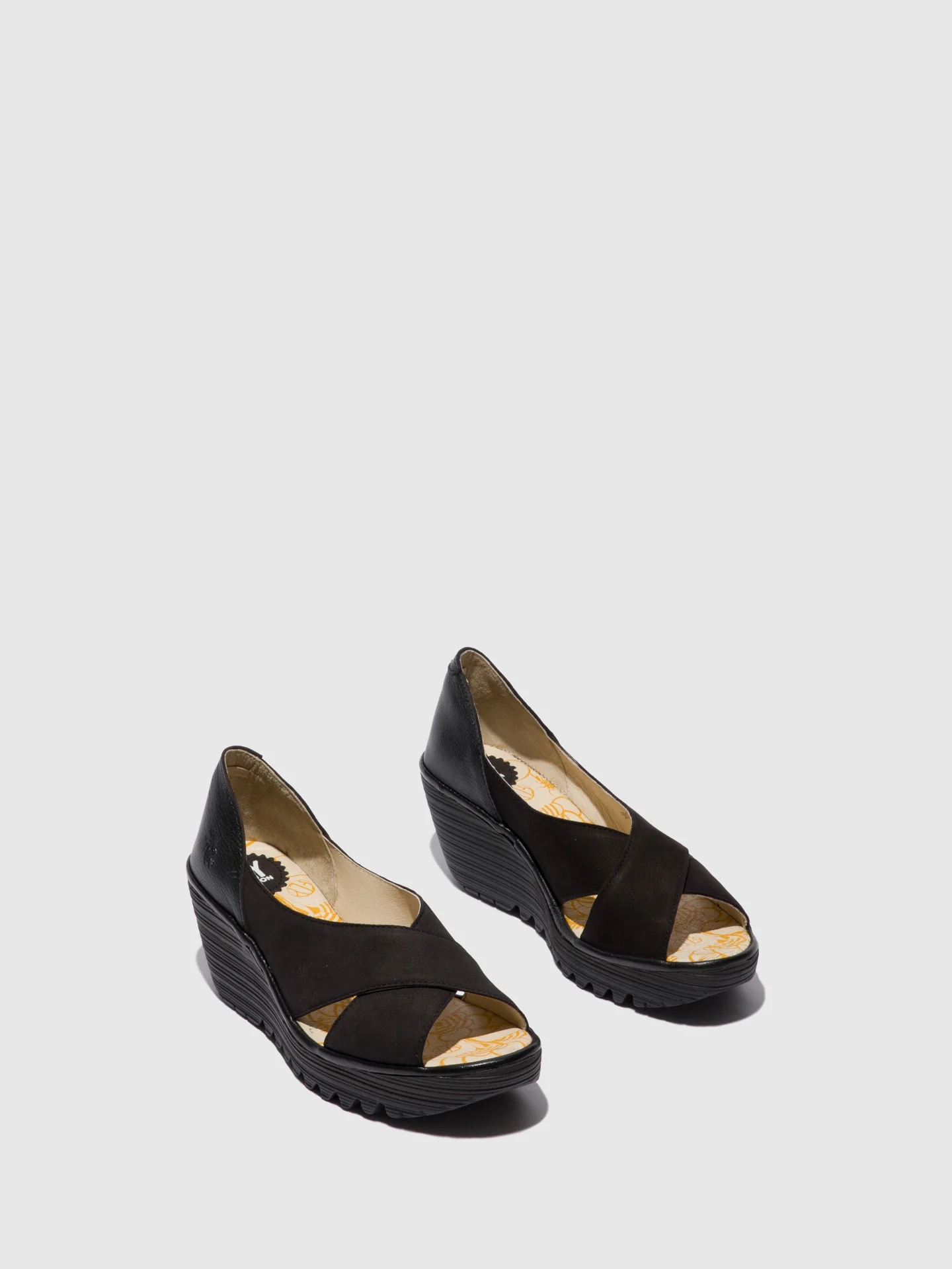 Open Toe Sandals YOMA307FLY CUPIDO/MOUSSE BLACK - Image 2