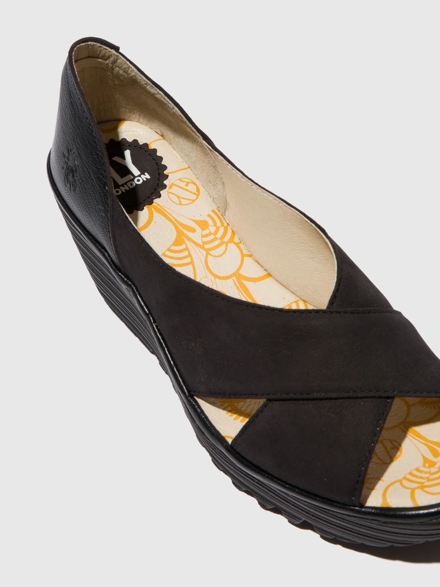 Open Toe Sandals YOMA307FLY CUPIDO/MOUSSE BLACK - Image 4