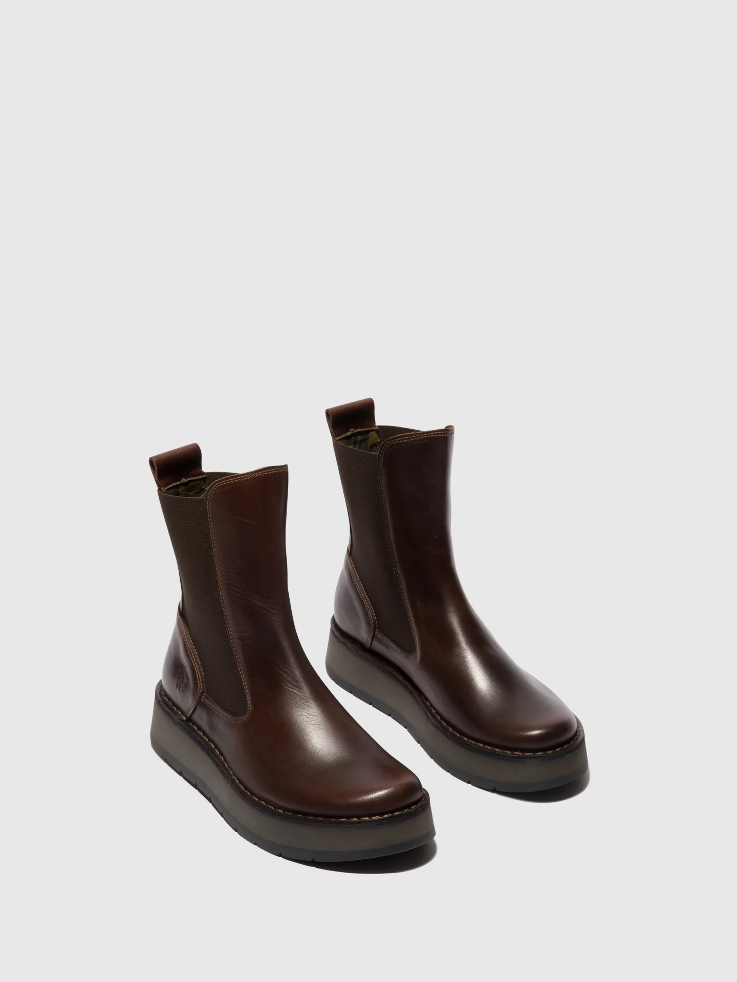Chelsea Ankle Boots RUBA100FLY DARK BROWN - Image 2